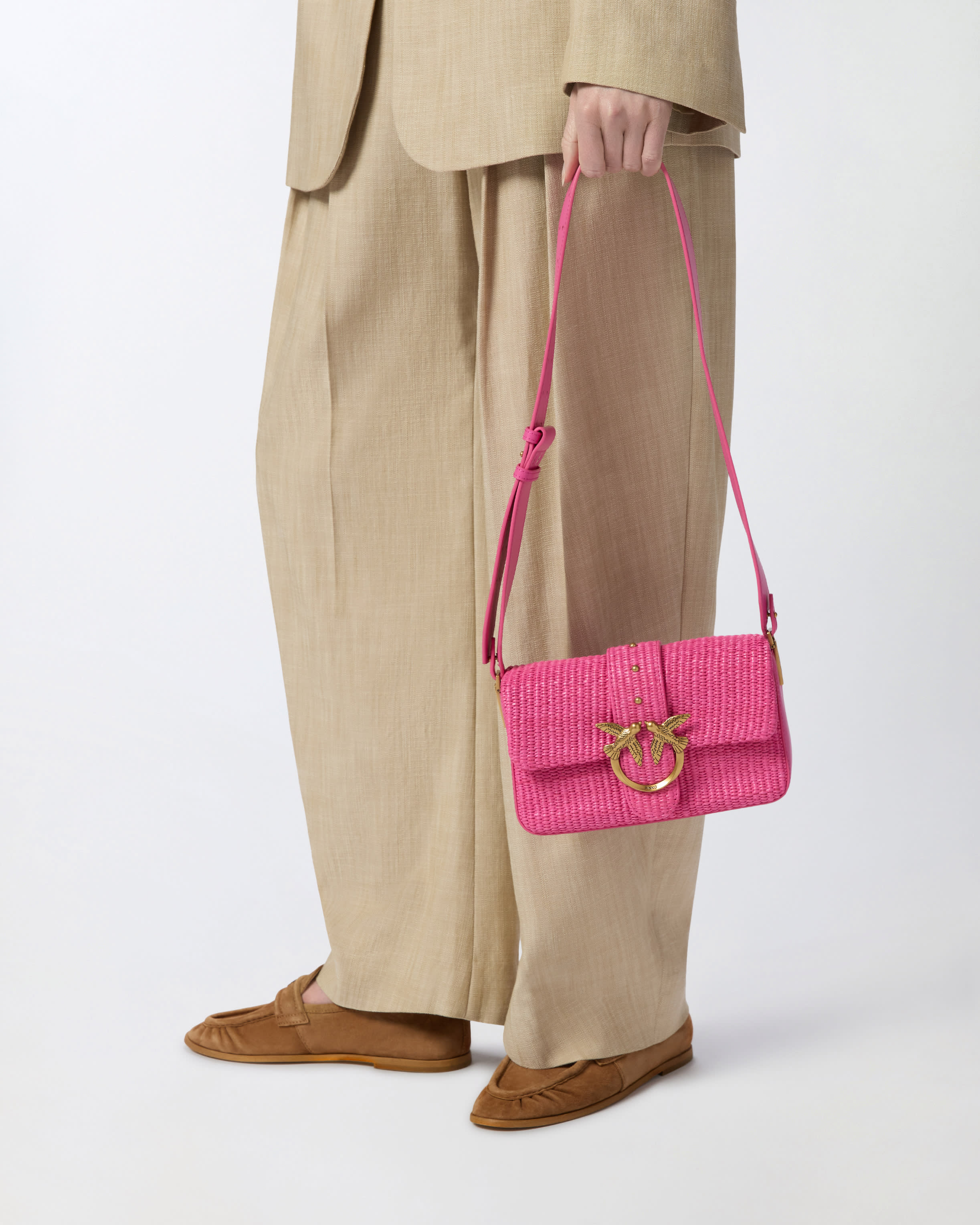 ショルダーバッグ・ポシェット Pinko MINI LOVE BAG SLOUCHY SHOULDER BAG PINKO Mini Love One Slouchy Shoulder Bag | Black | FARFETCH