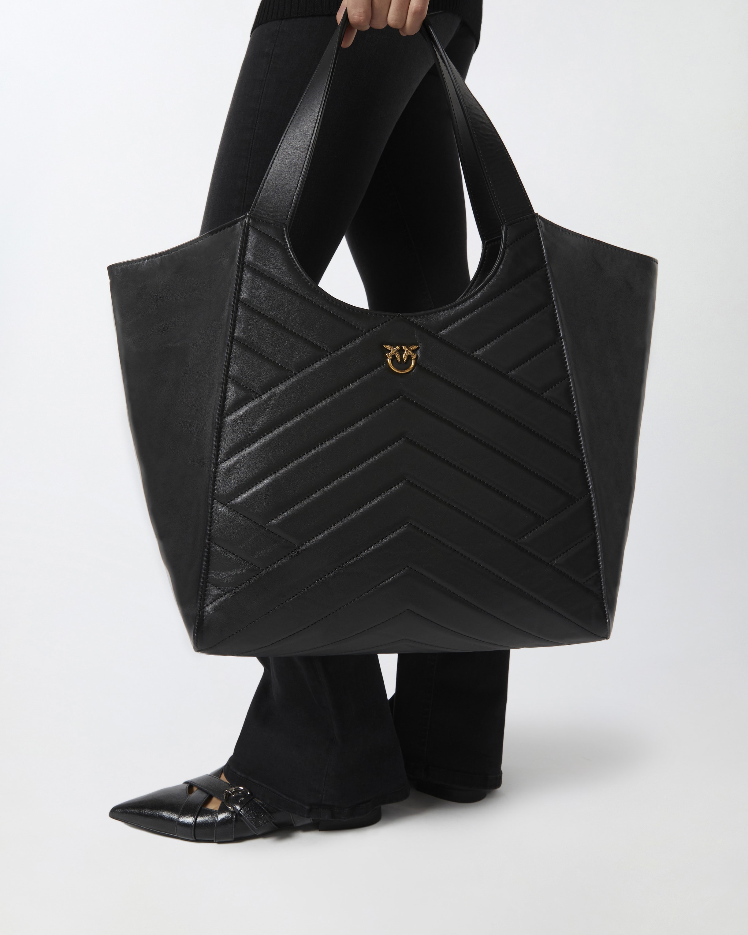 Leather grocery bag clearance