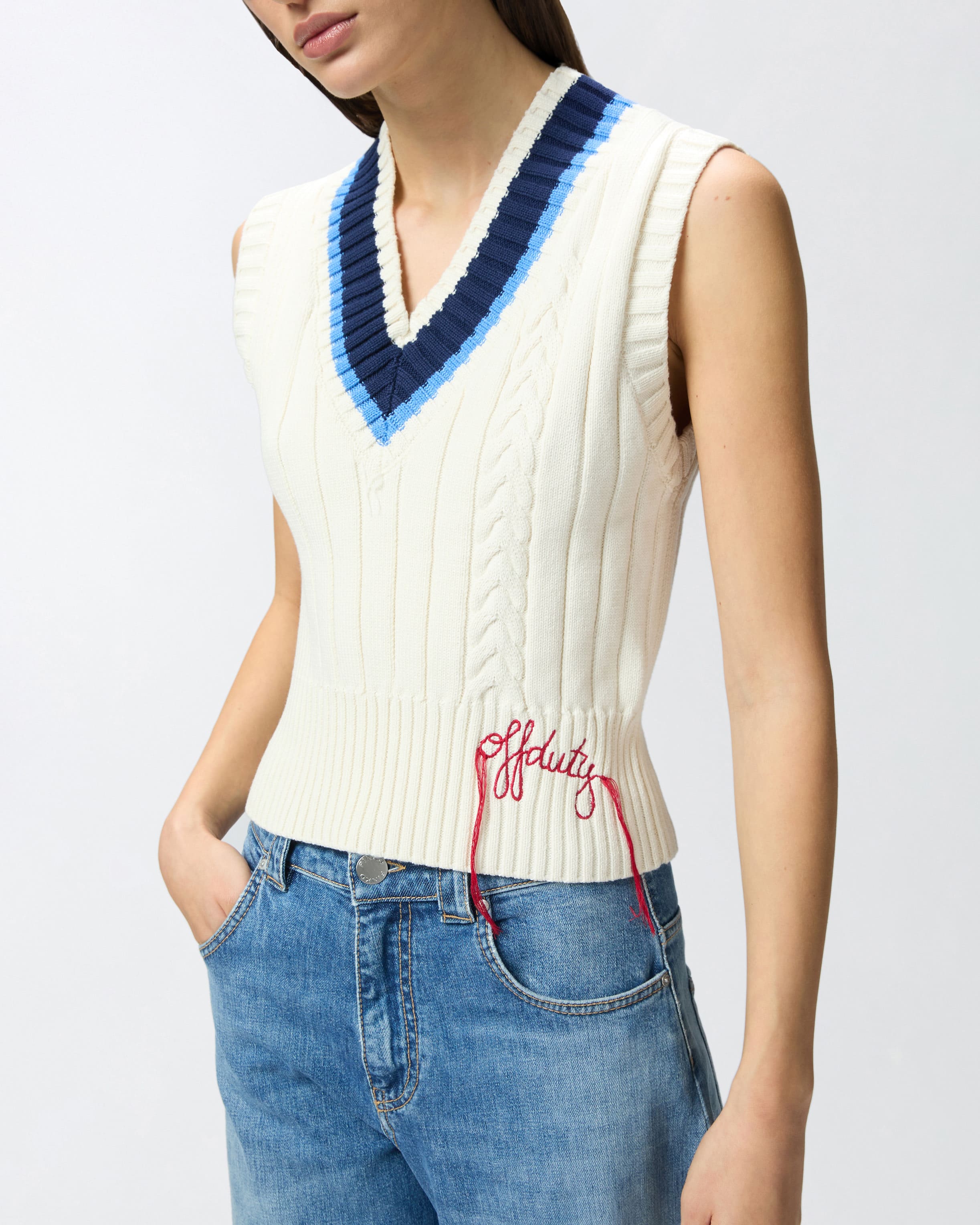 トップス xander zhou 23ss short knit vest トップス xander zhou 23ss short knit vest XANDER ZHOU 23ss