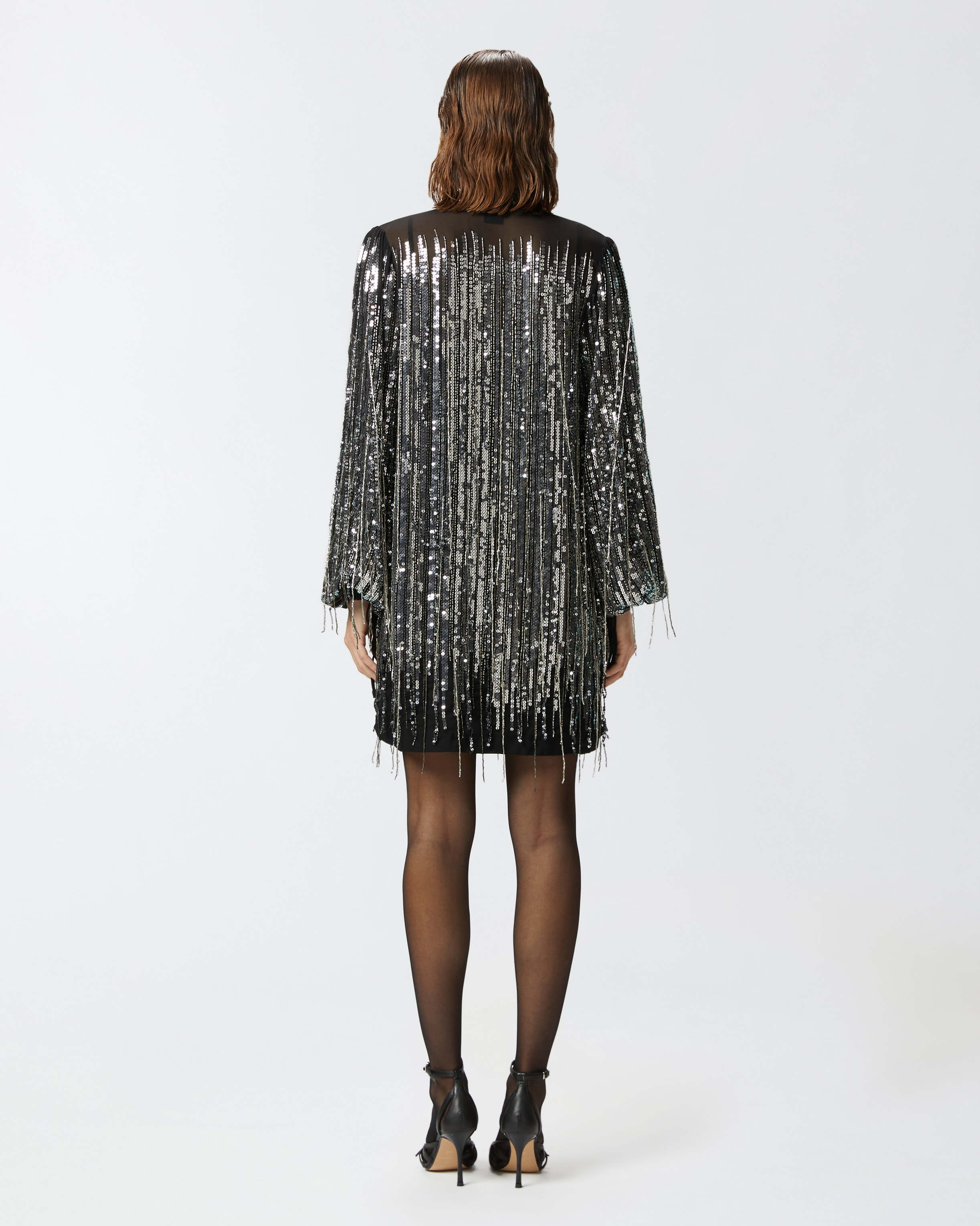 Mini dress with sequins and fringing PINKO → Shop Online Mini dress with sequins and fringing PINKO → Shop Online