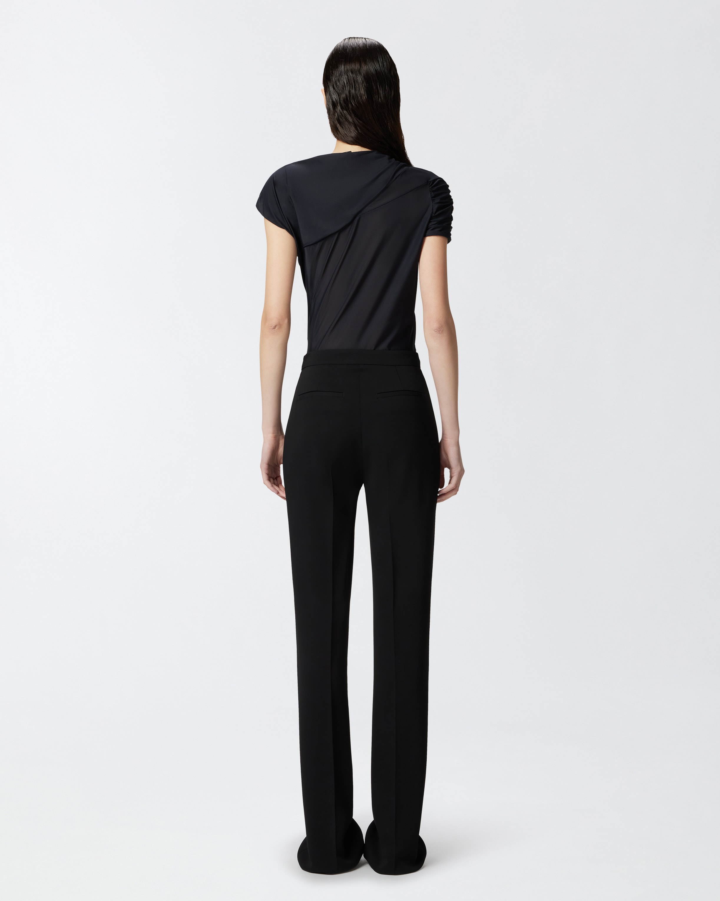 パンツ PINKO Women Straight Pants 100260A04I Z99 Black PINKO TROUSERS POTENZA Woman Black Limousine | Mascheroni Store