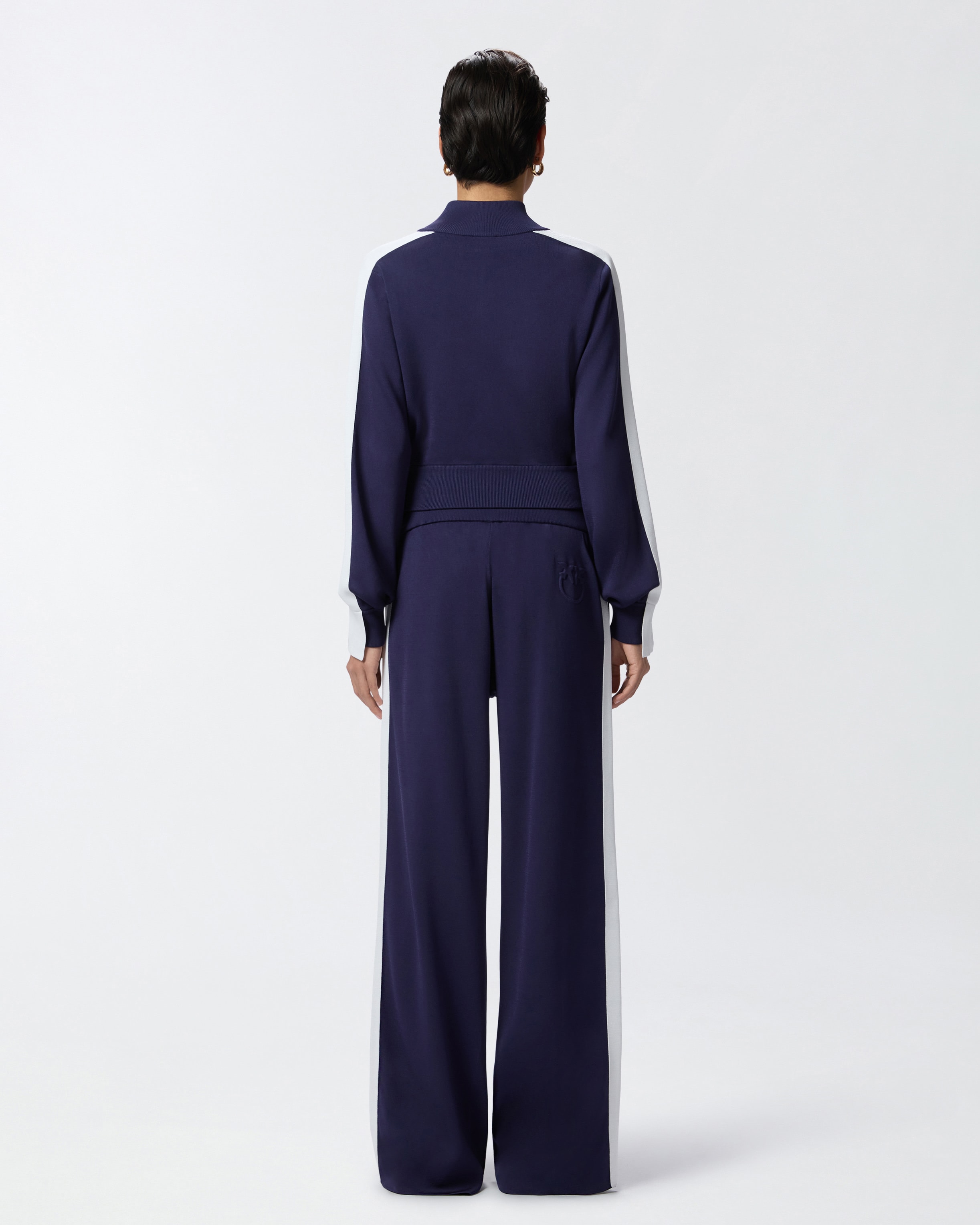パンツ PINKO 104888A2FQEZ1 Trousers Wide-leg sporty trousers with side band detail PINKO → Shop