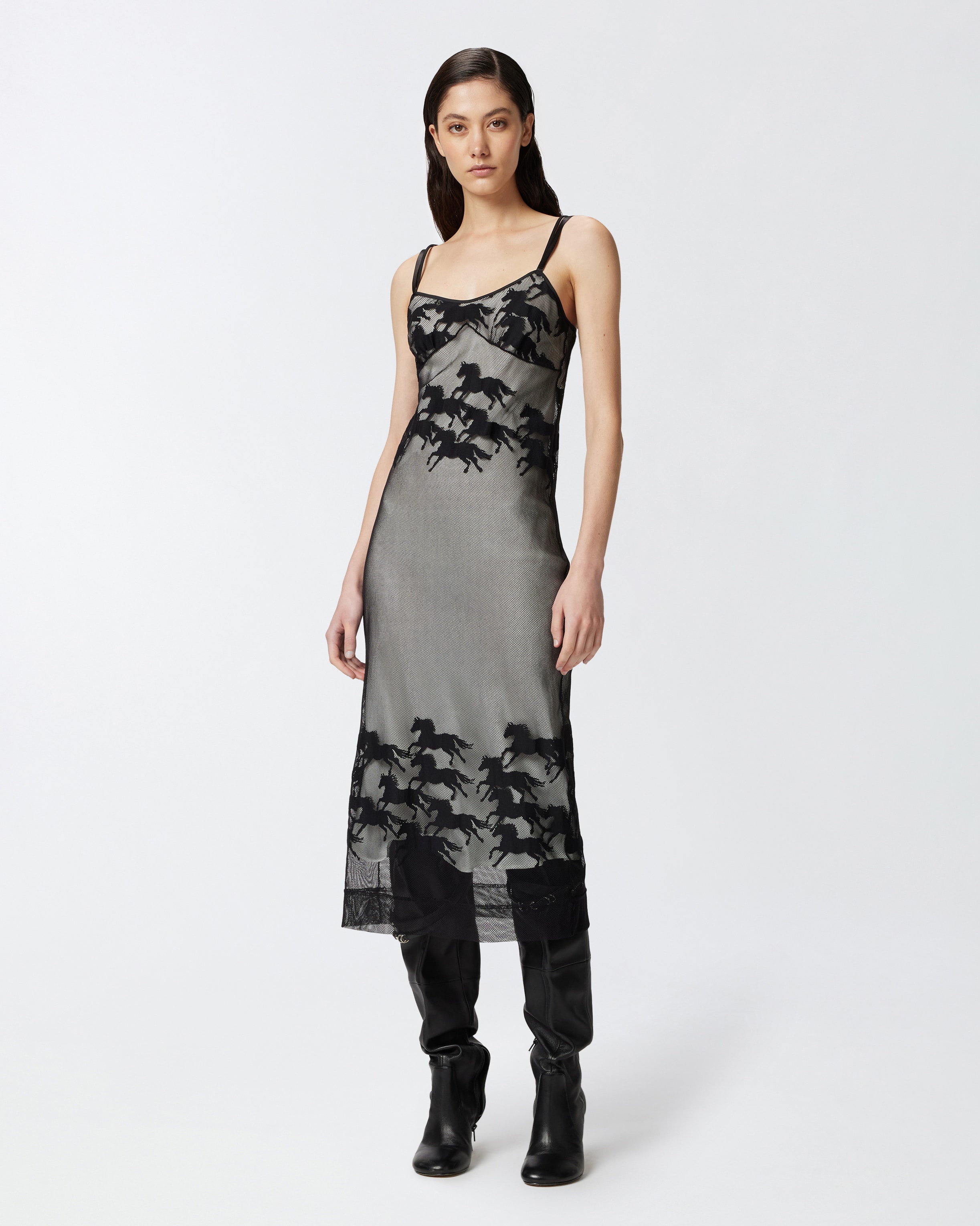 Reimagine by PINKO X Patrick McDowell sheer midi dress with