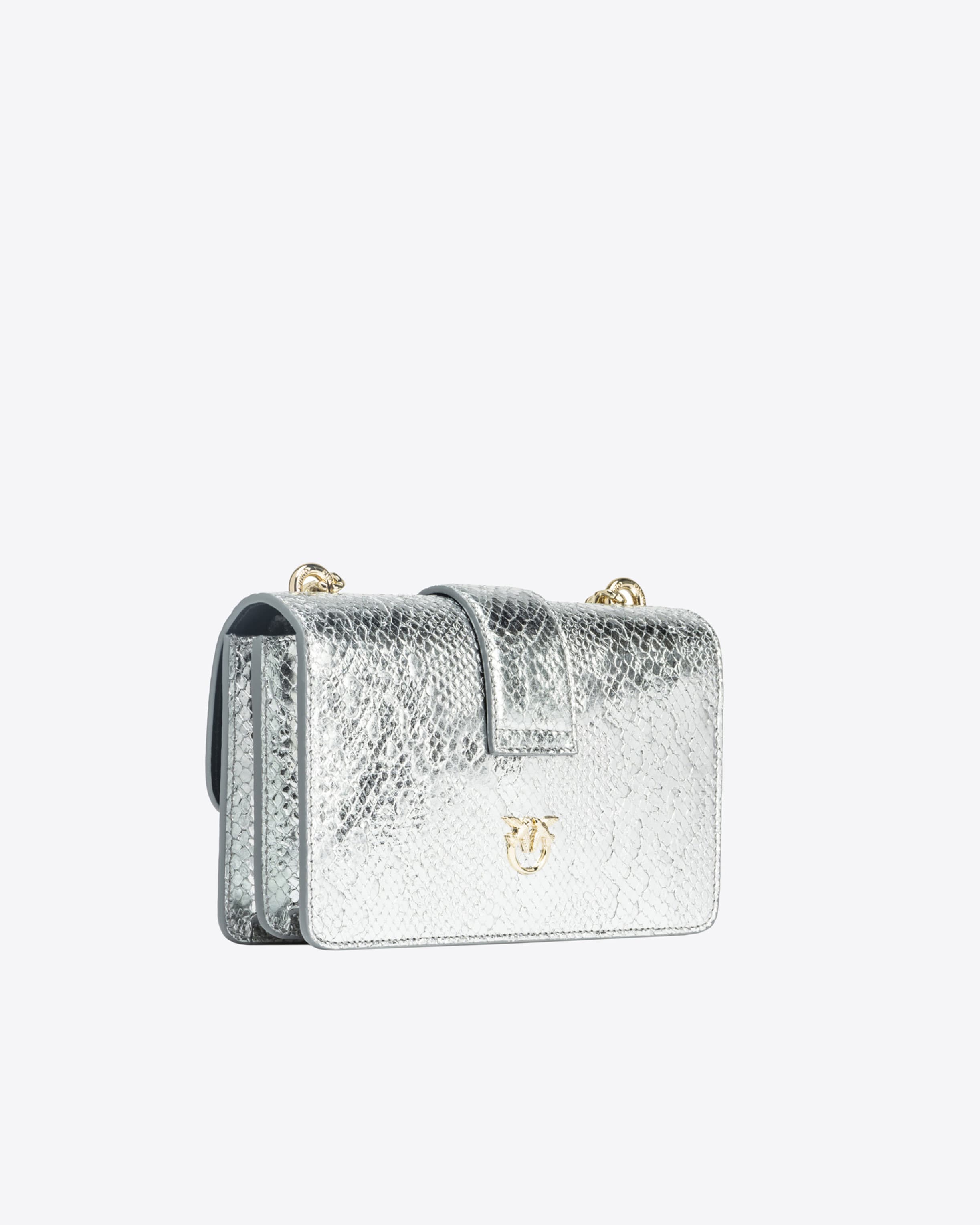 Mini Love Bag One reptil perforado PINKO Galleria
