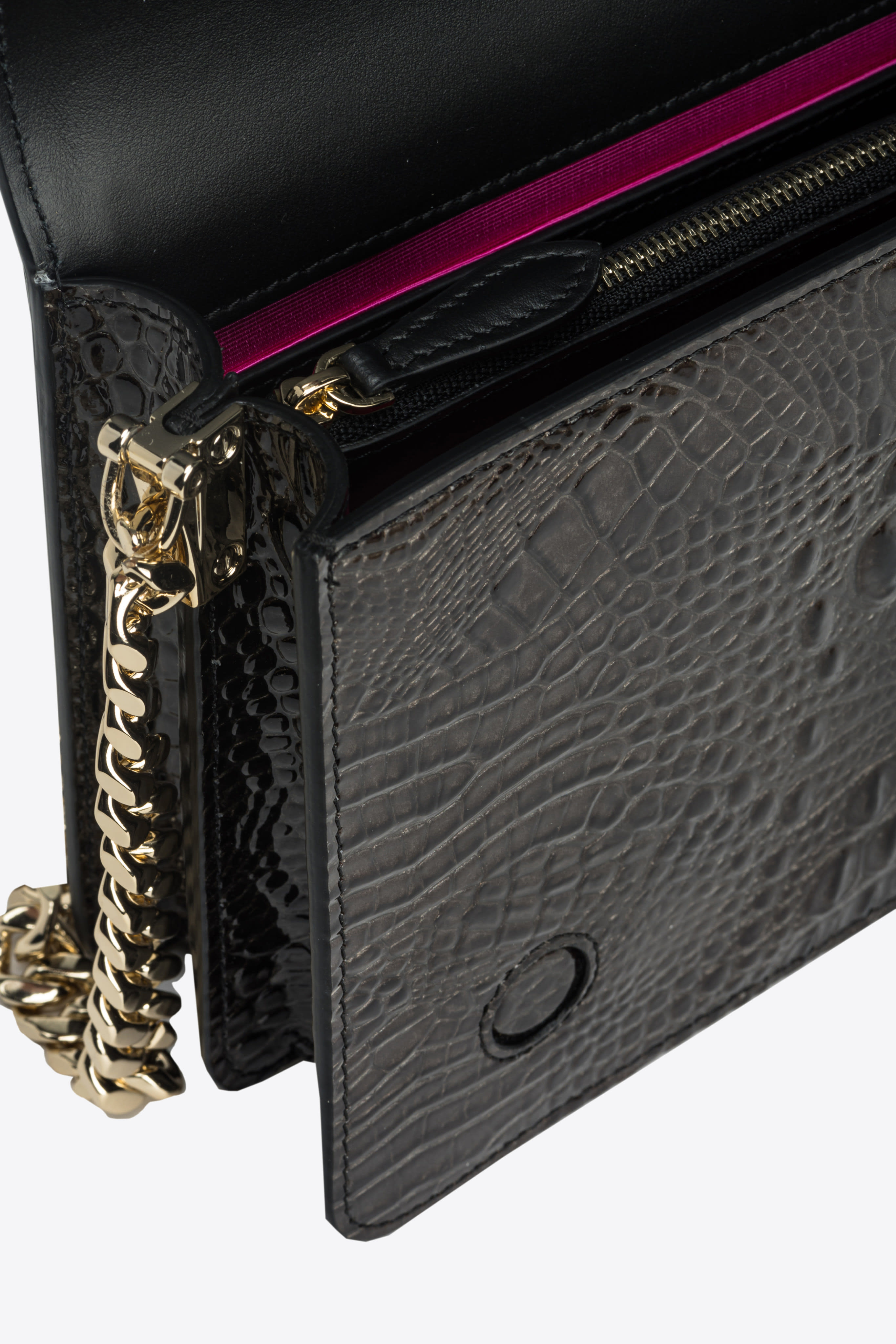 充実の品 Classic Galleria PINKO Love crocodile shiny in Click Bag テープ・マスキングテープ