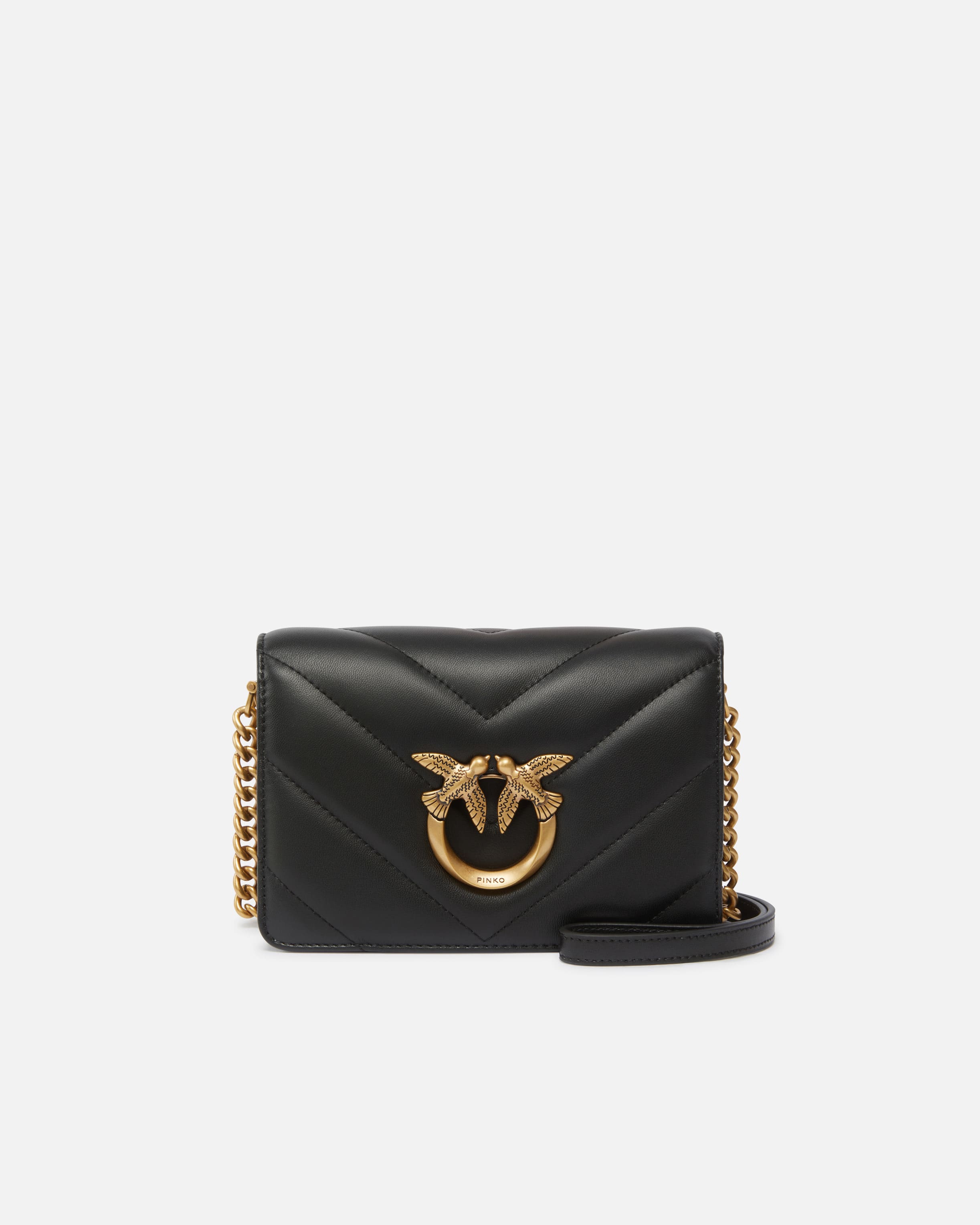 xoxo_fashon_love_　バック Сумка Mini Love Bag Click Big Chevron PINKO → Купить онлайн