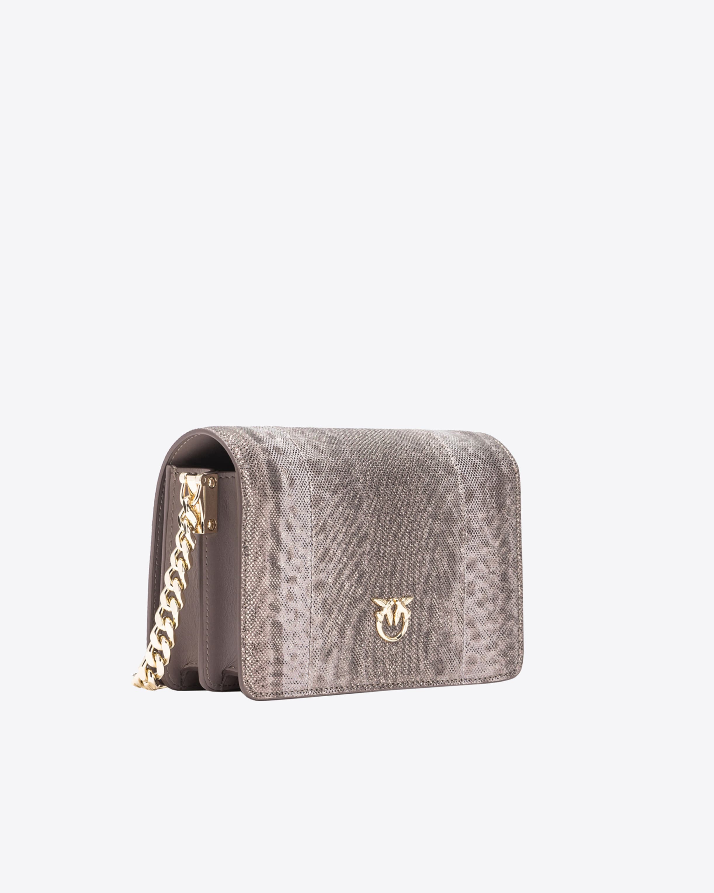 Umhangetasche Mini Click aus Reptilleder mit Glitzereffekt PINKO Galleria Pinko Online kaufen