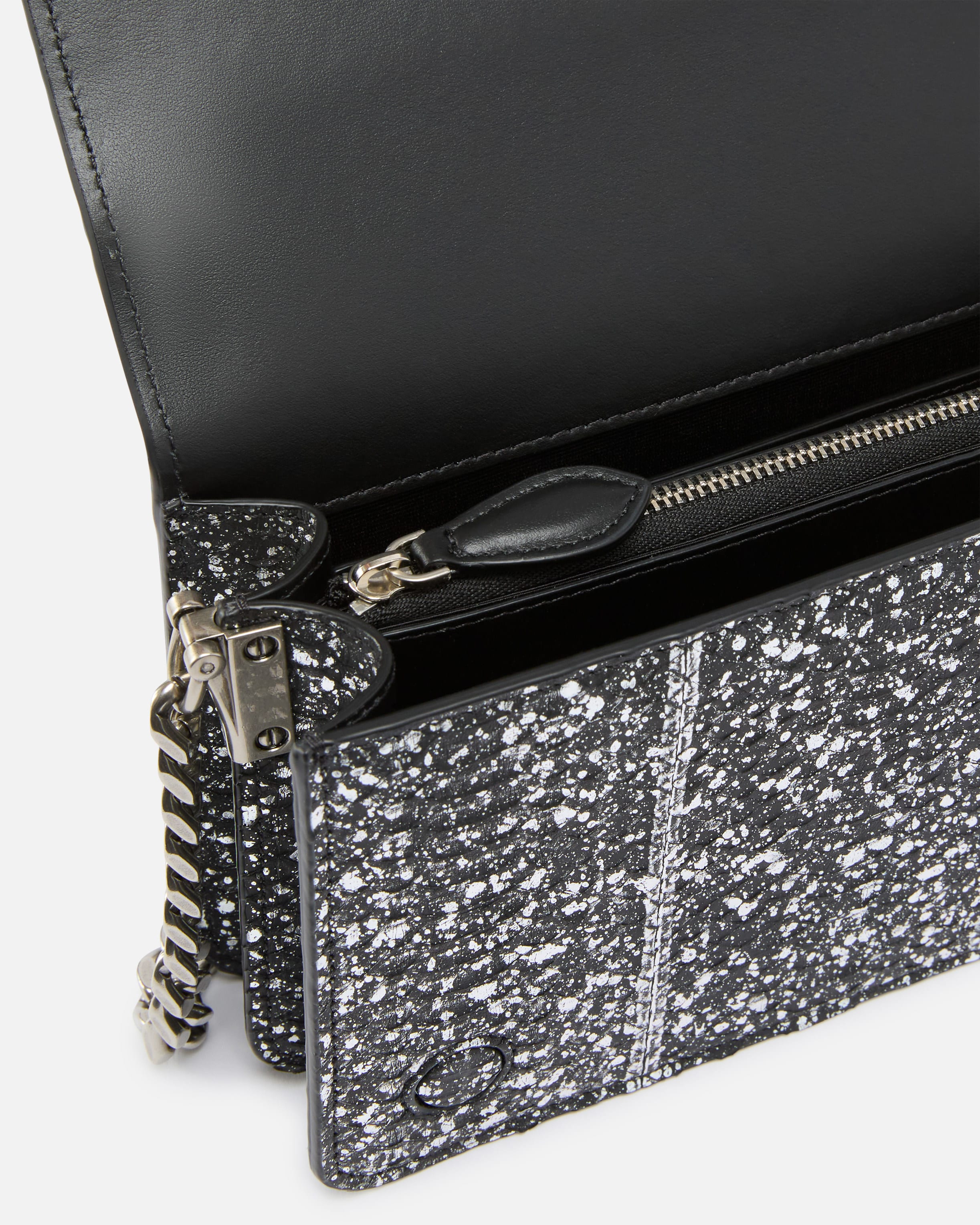 PINKO Galleria Love Bag mini crossbody bag with laminated PINKO Galleria Love Bag mini crossbody bag with laminated