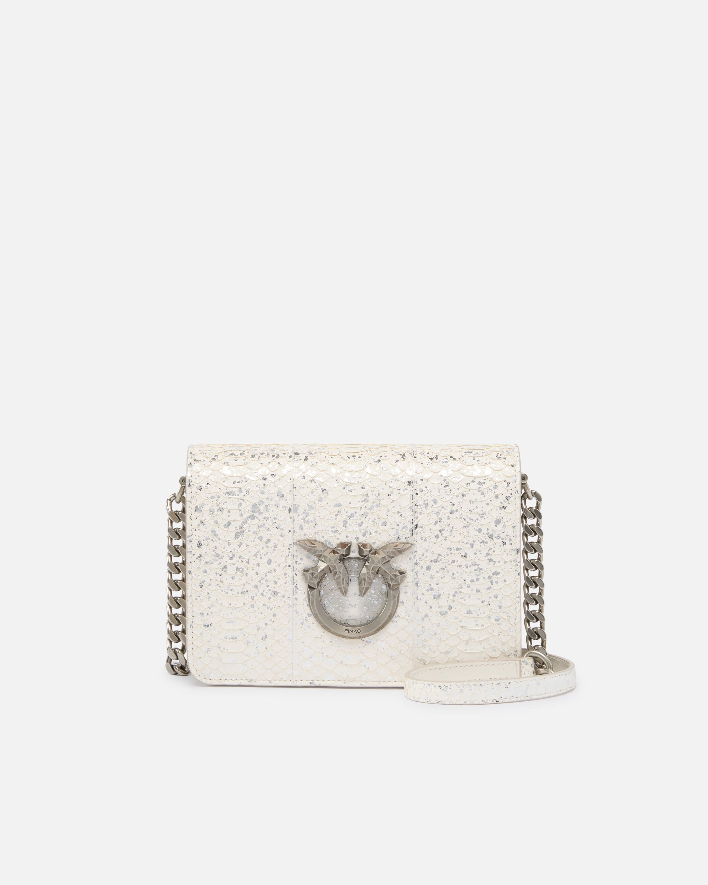 Mini Love Bag crossbody bag in laminated reptile PINKO Galleria. Pinko Online kaufen