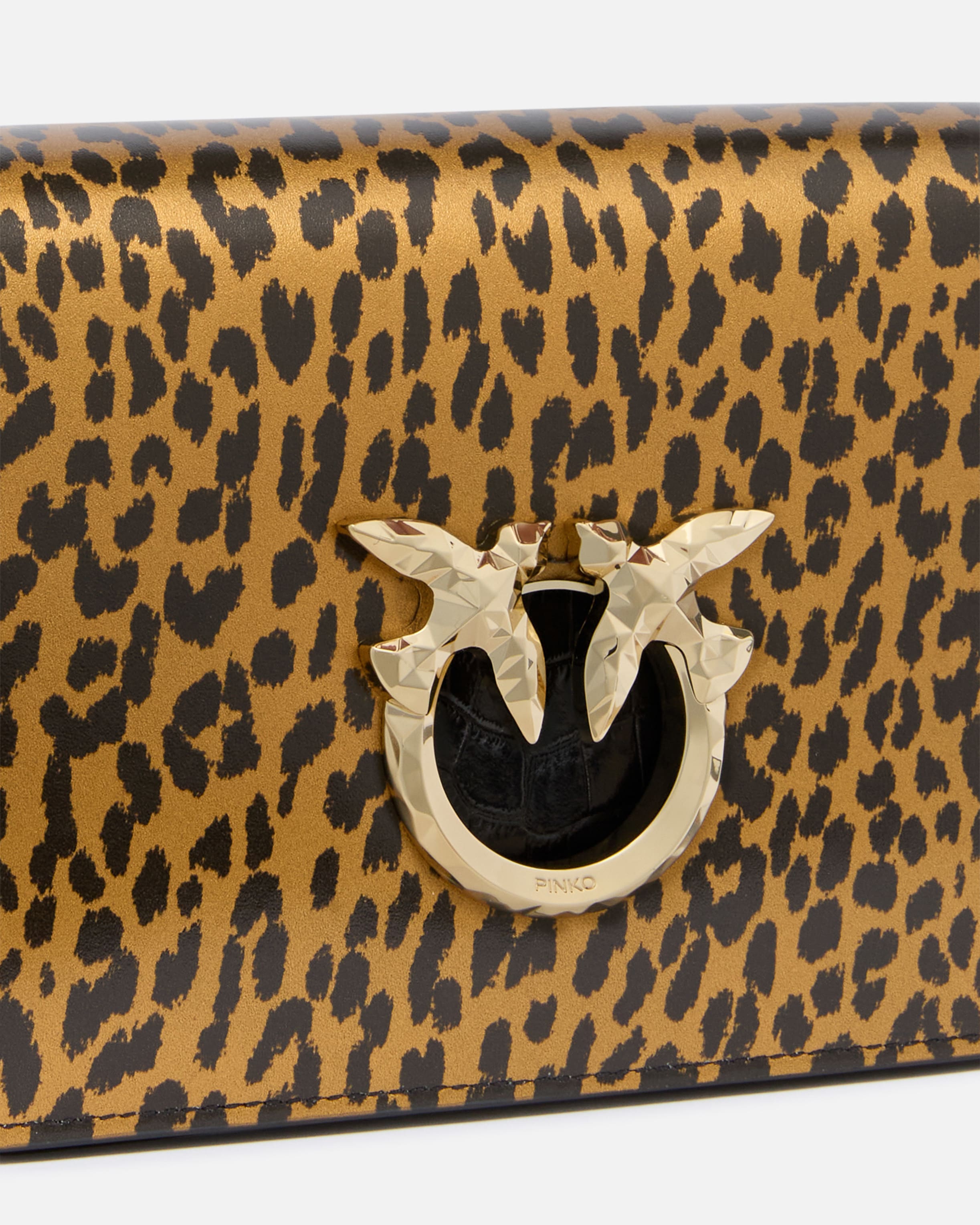 Mini Love Bag leopard print crossbody bag PINKO Galleria. PINKO