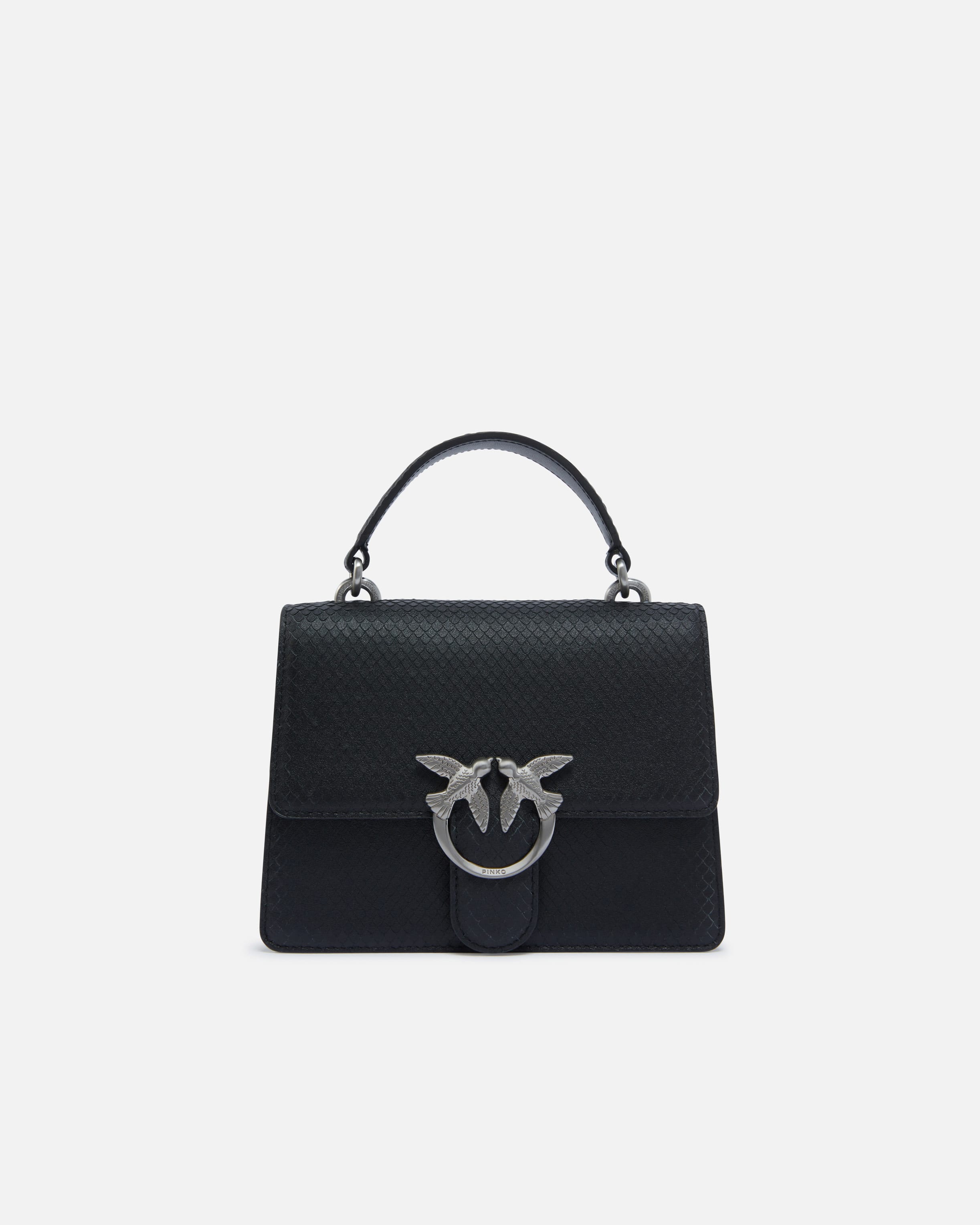 Love Bag handbag with a reptile effect PINKO Shop Online