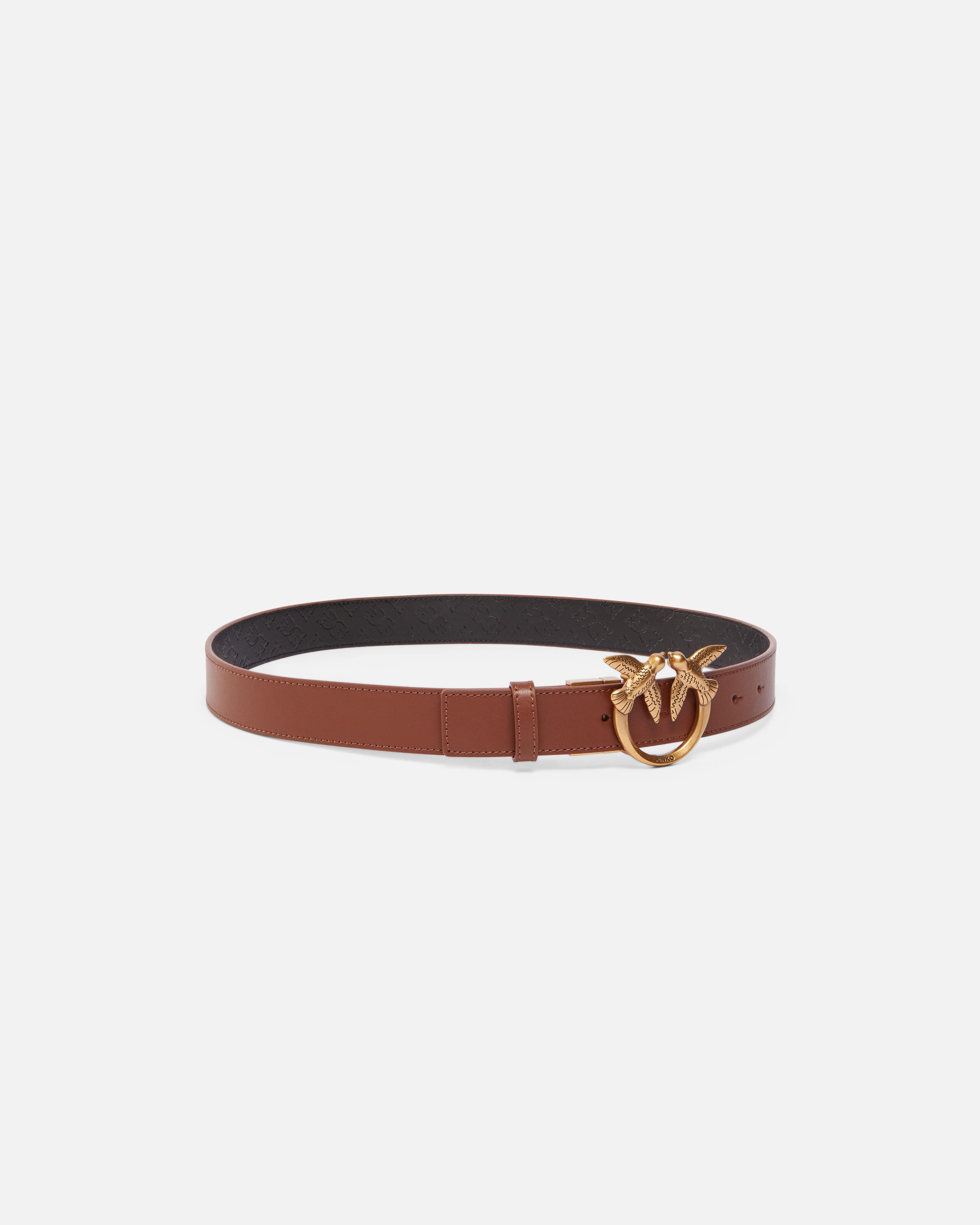 PINKO Berry leather belt ピンコ Pinko Love Berry H3 reversible leather belt for women