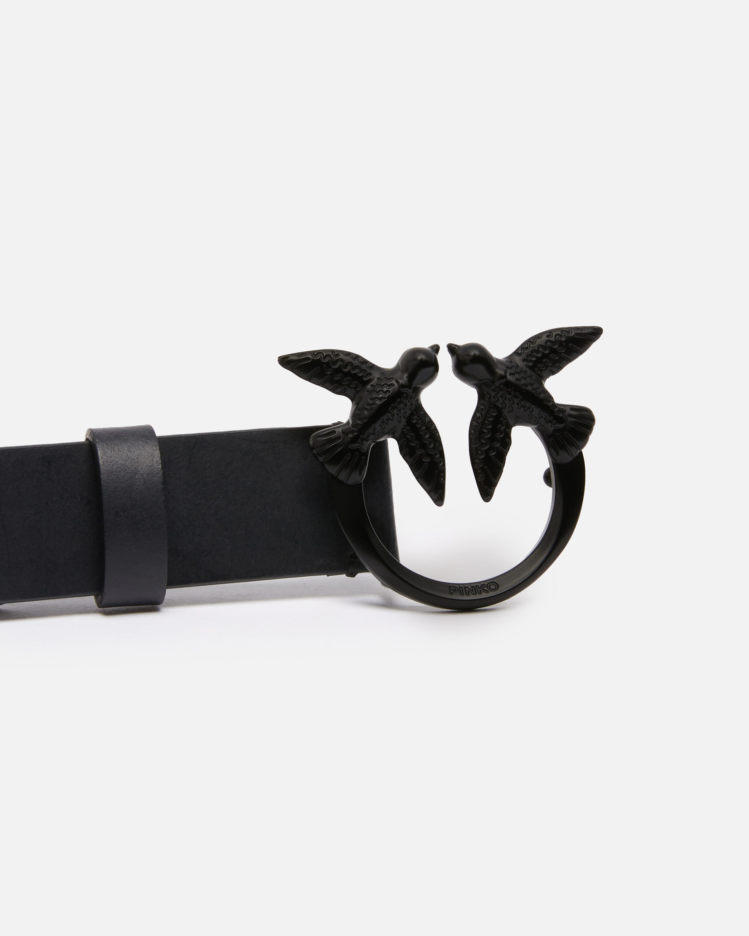 Leather belt with metal studs, 3 cm PINKO → Shop Online Leather belt with metal studs, 3 cm PINKO → Shop Online