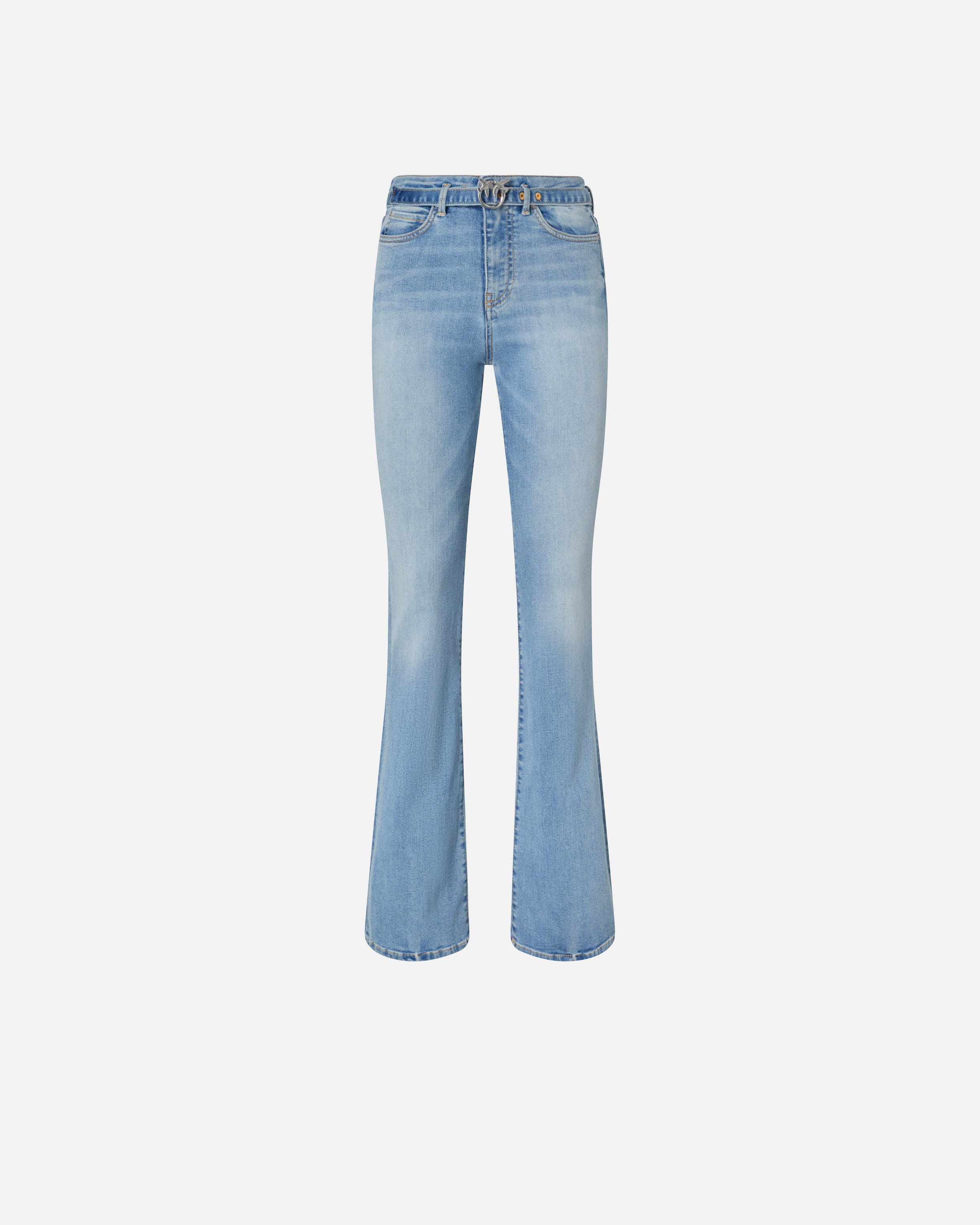 【関税&送料込】Pinko Trousers Blue PINKO Wanda cotton-blend Jeans | Blue | FARFETCH