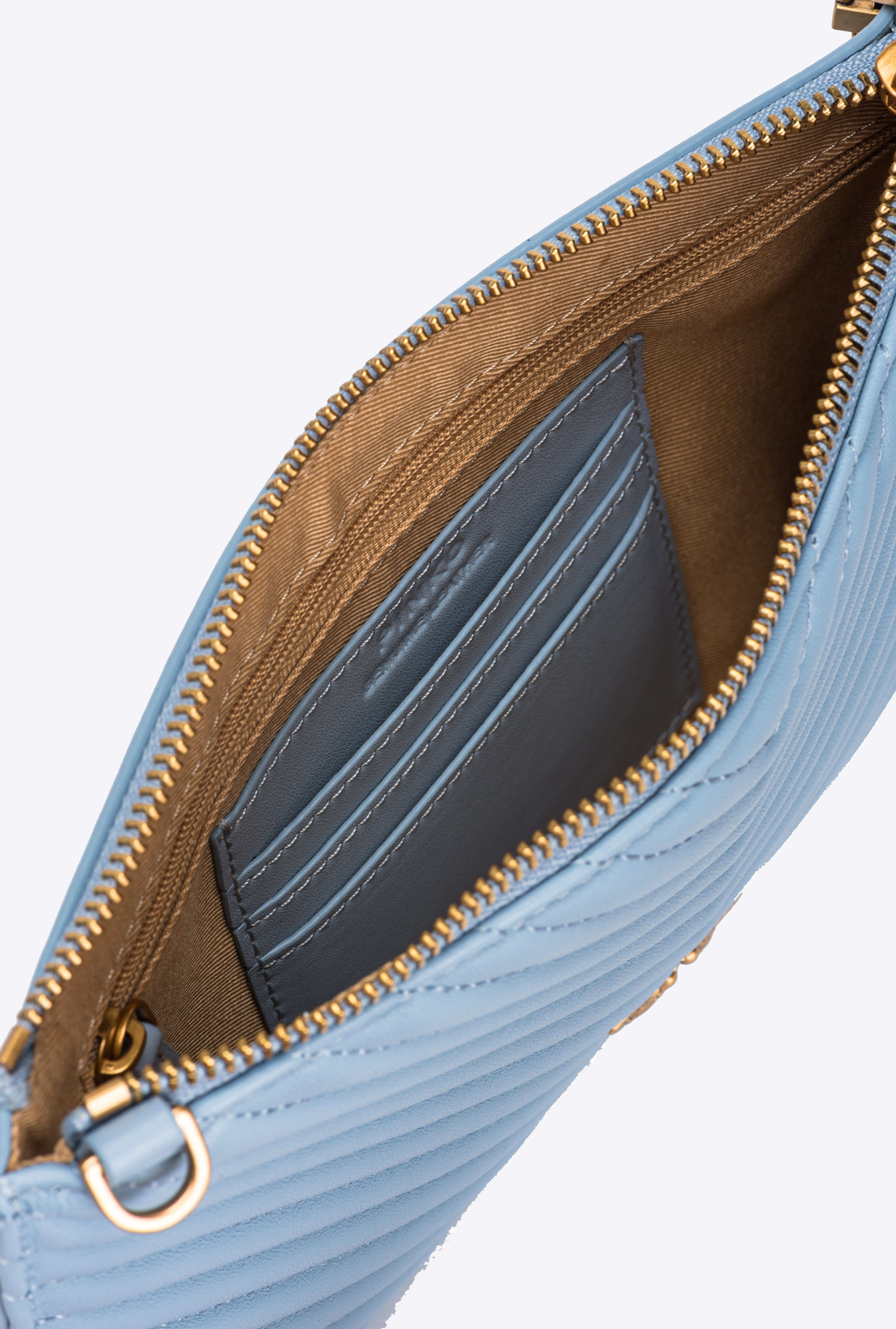 Small quilted leather envelope wallet online