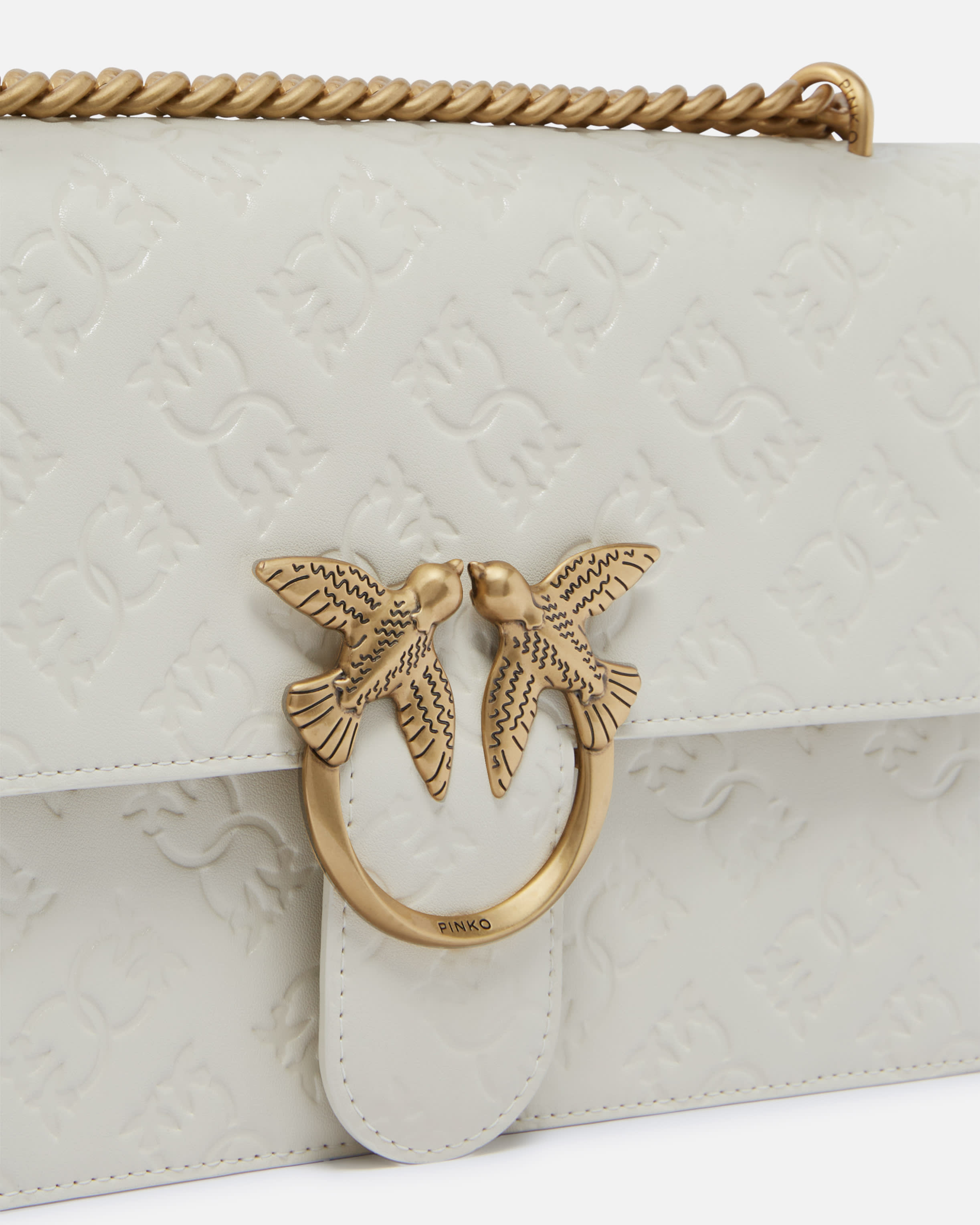 Love Bag leather crossbody bag with logo PINKO → Shop Online Love Bag leather crossbody bag with logo PINKO → Shop Online