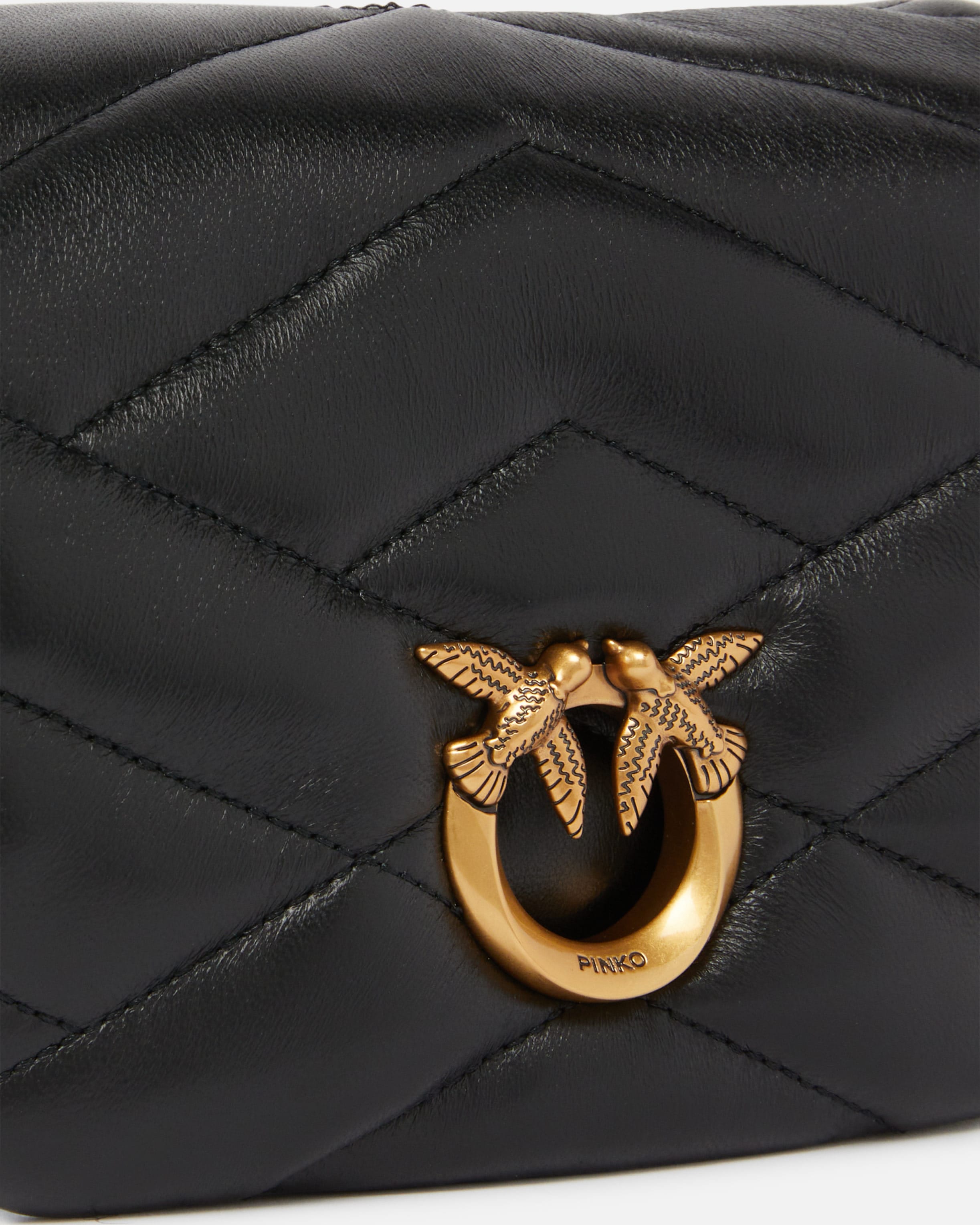 Baby Love Bag Puff nappa quilted shoulder bag PINKO Shop Online