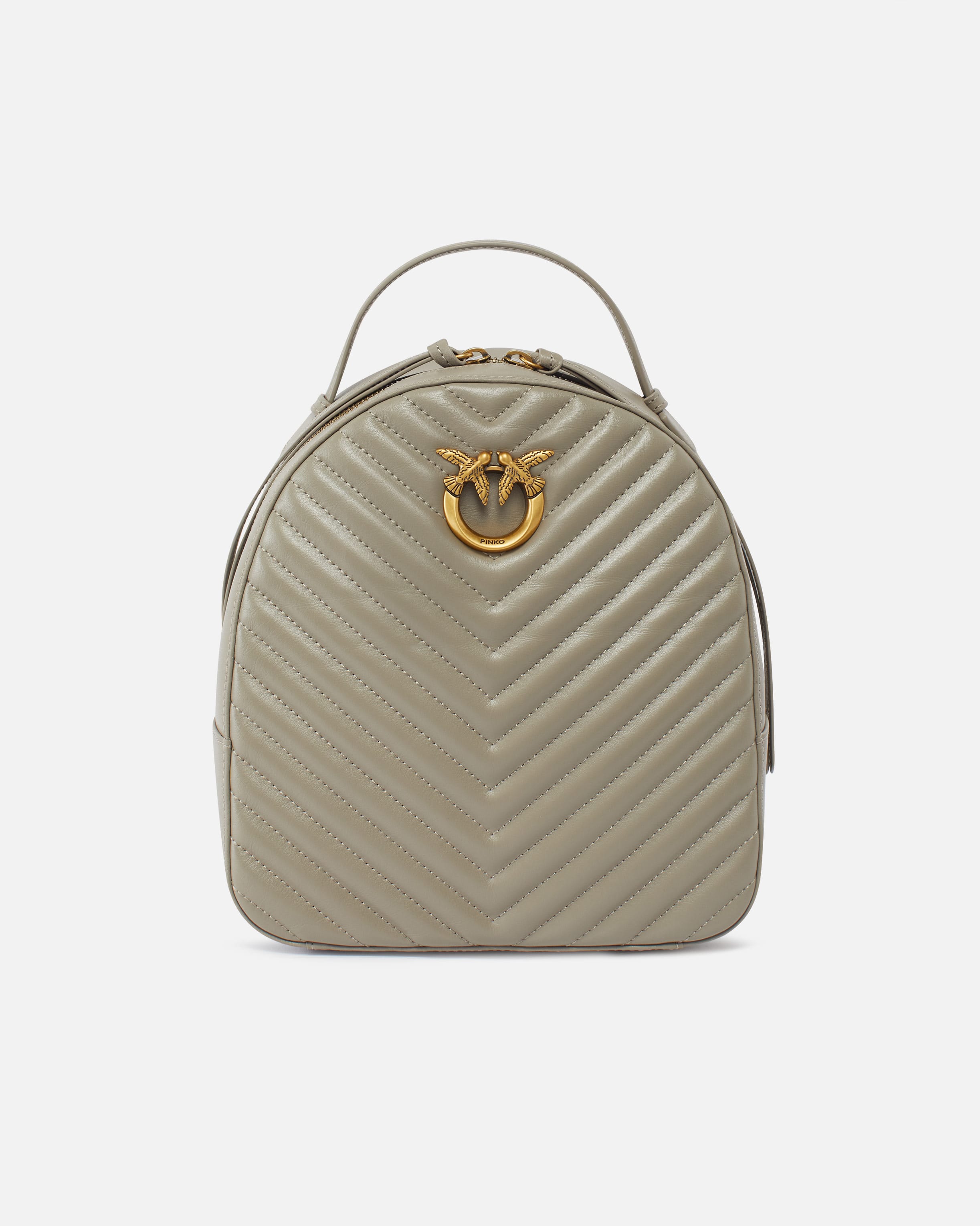 Pinko Women s Love Backpack Walnut antique Natural Backpacks