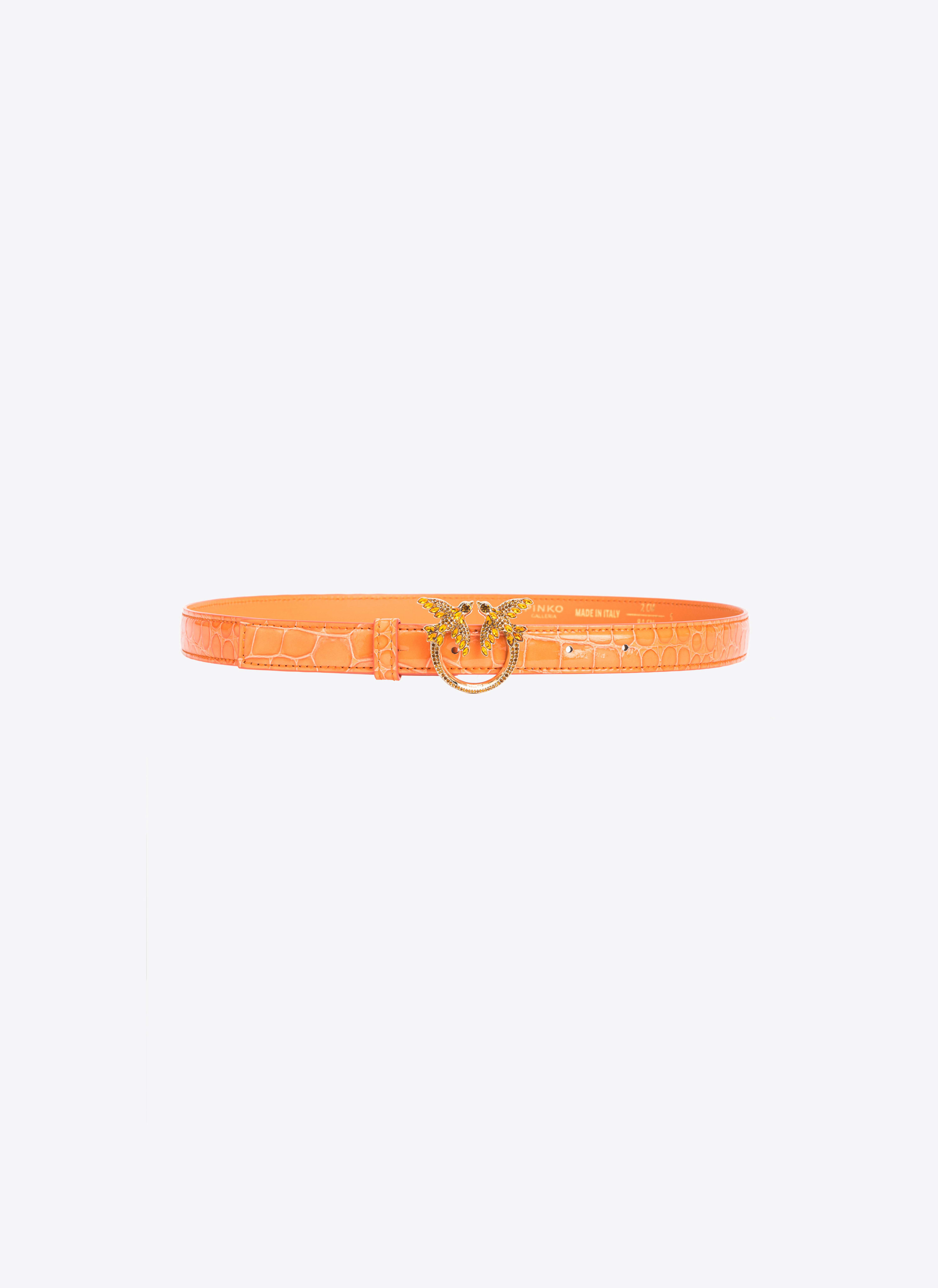 Croc print belt hot sale