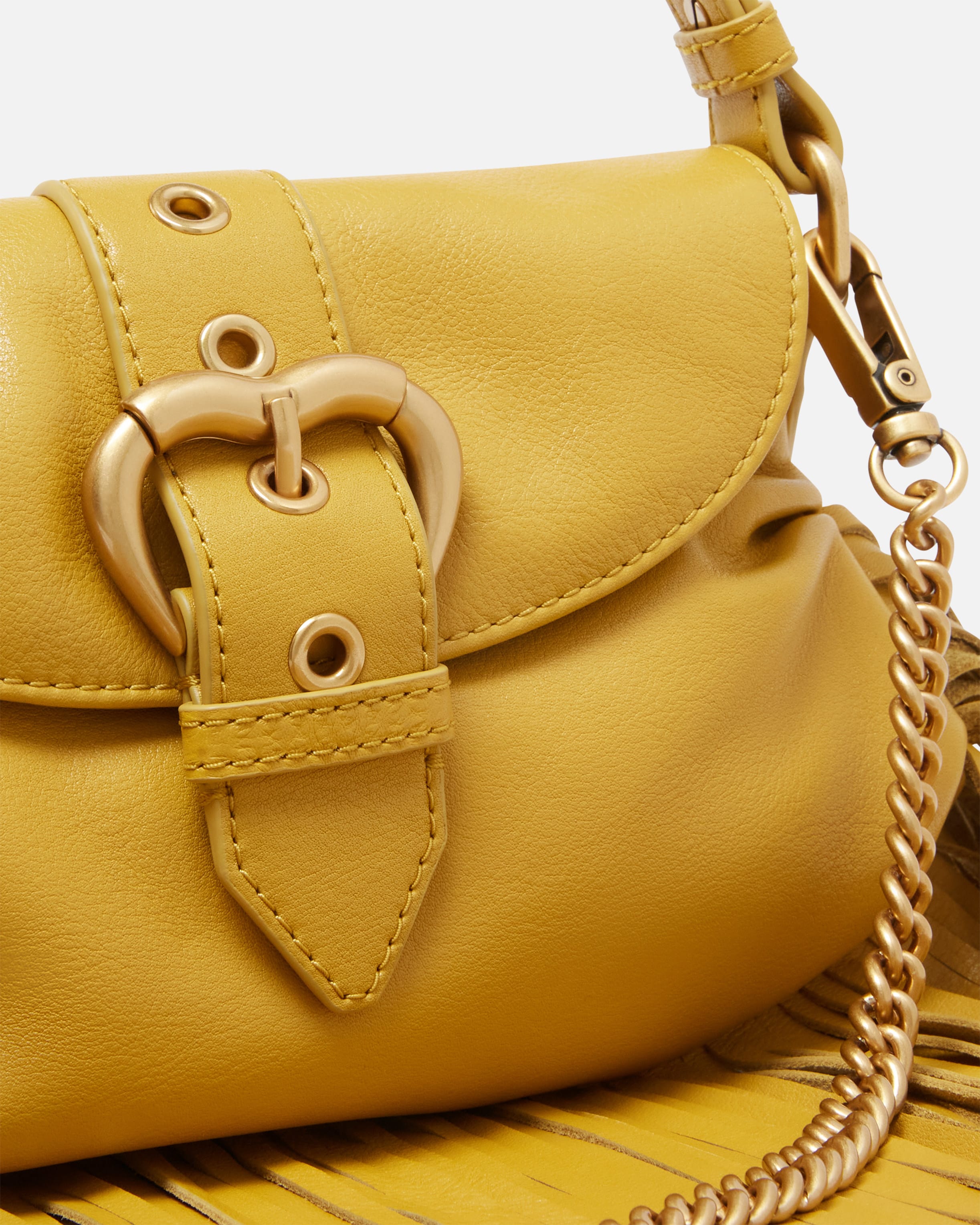 Bolso de hombro mini Jolene con flecos largos PINKO Compra en linea