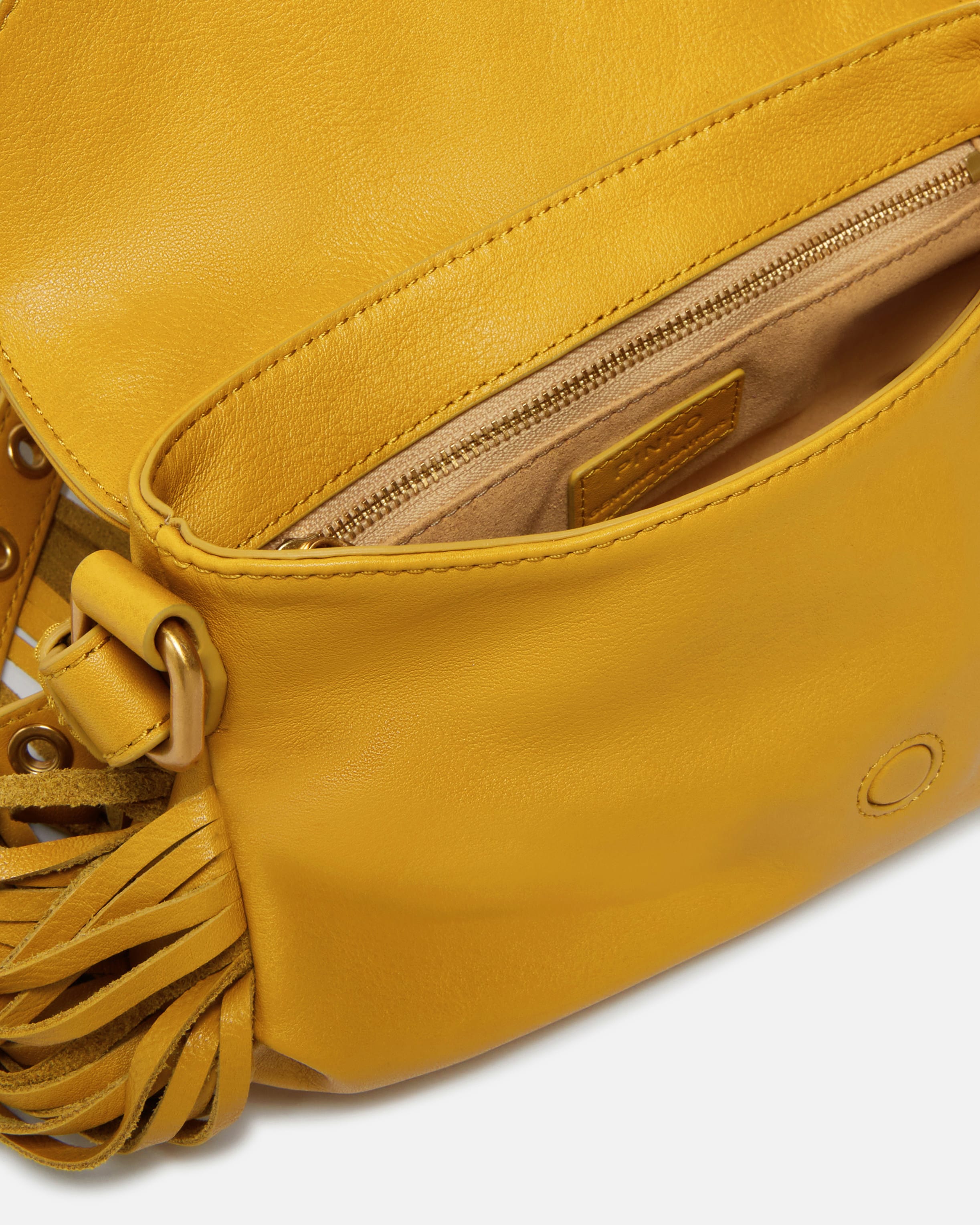 Bolso de hombro mini Jolene con flecos largos PINKO Compra en linea