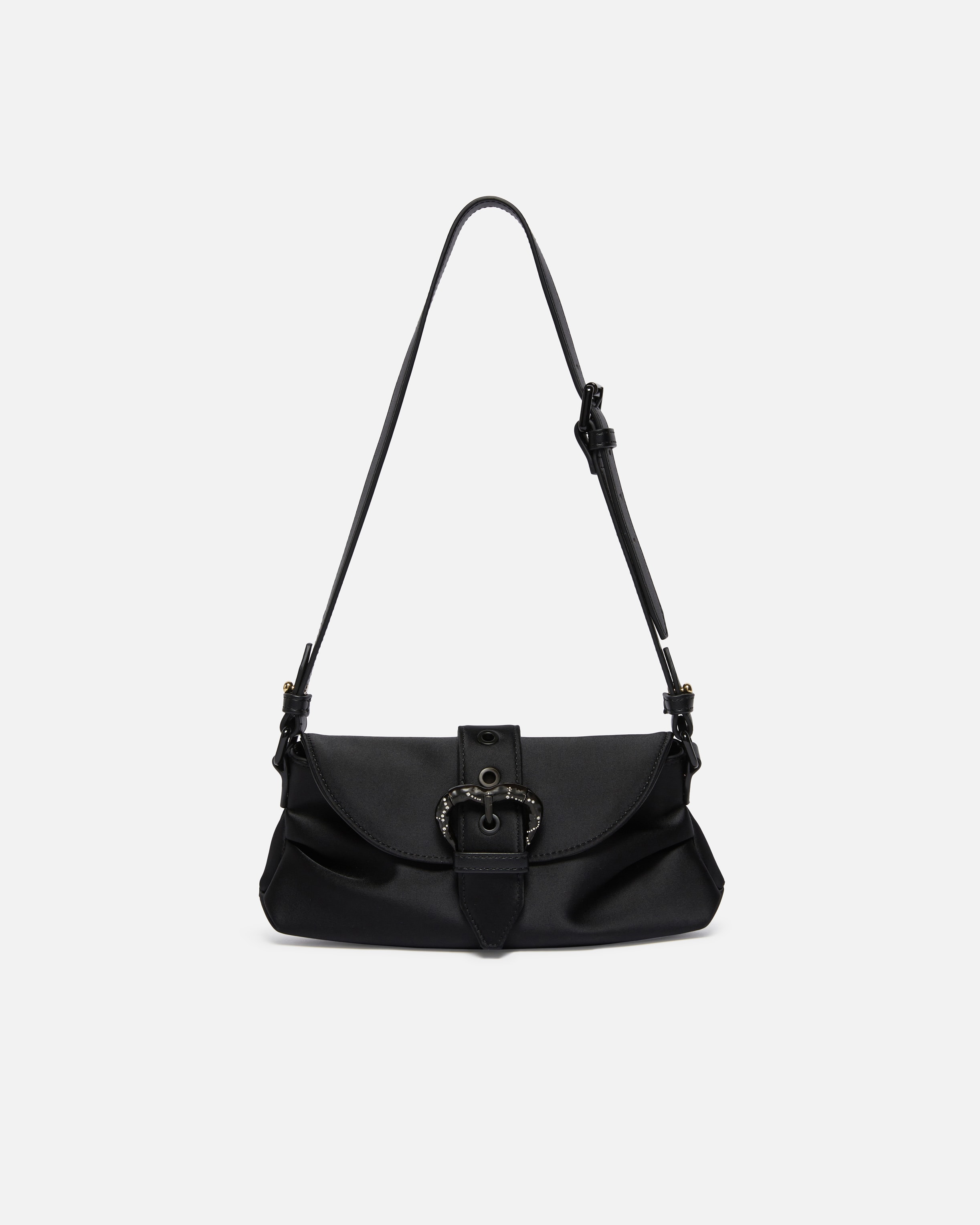 Small Jolene shoulder bag in duchesse with heart-shaped Small Jolene shoulder bag in duchesse with heart-shaped
