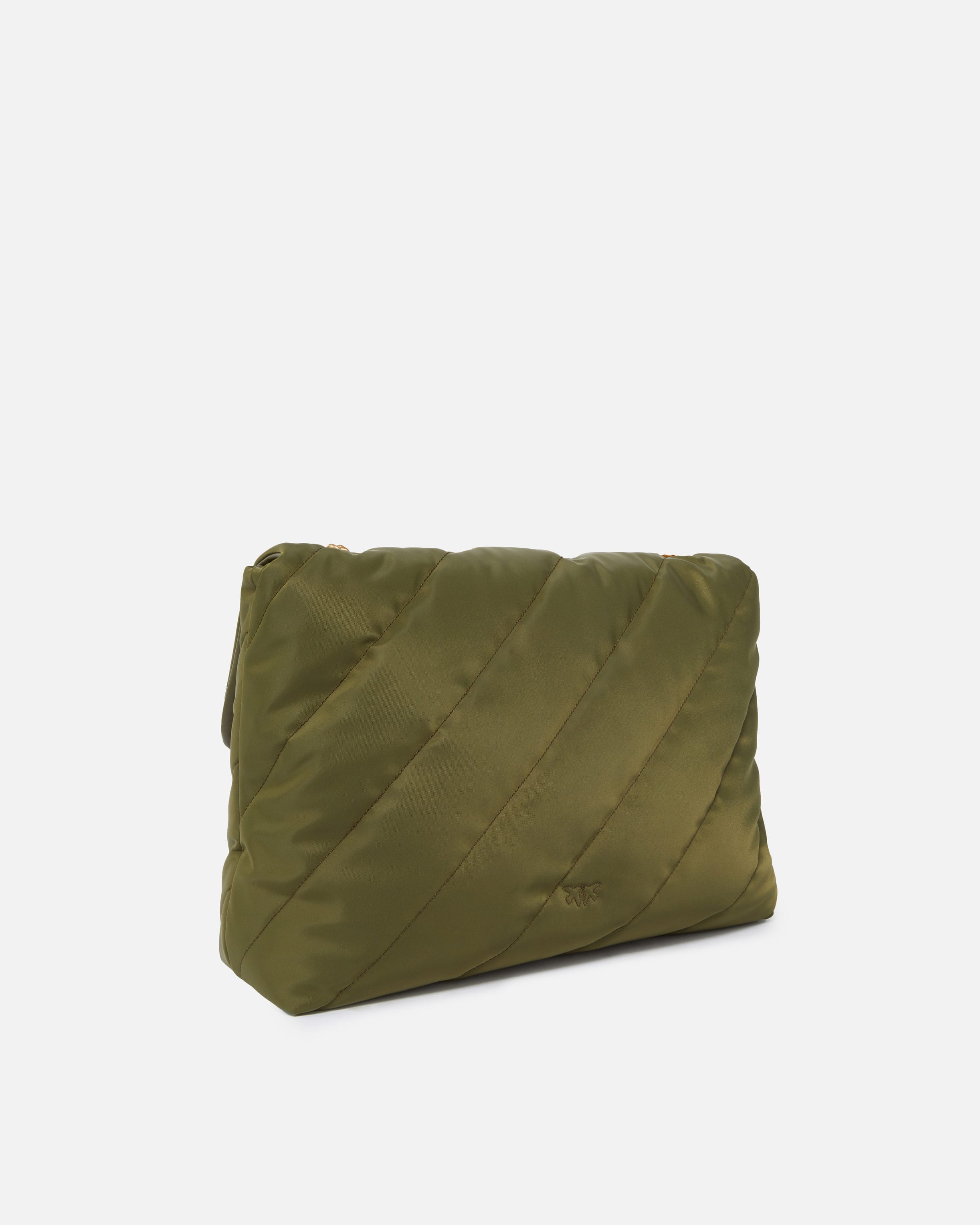 Large quilted recycled fabric Love Bag PINKO Shop Online