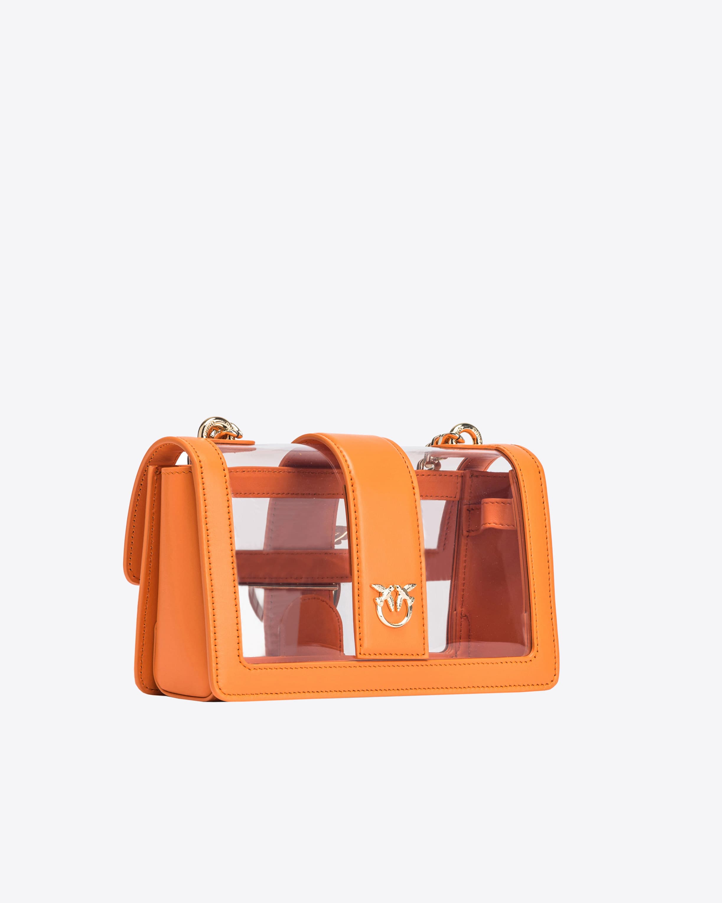 PINKO Galleria Mini Love Bag One Light in transparent material