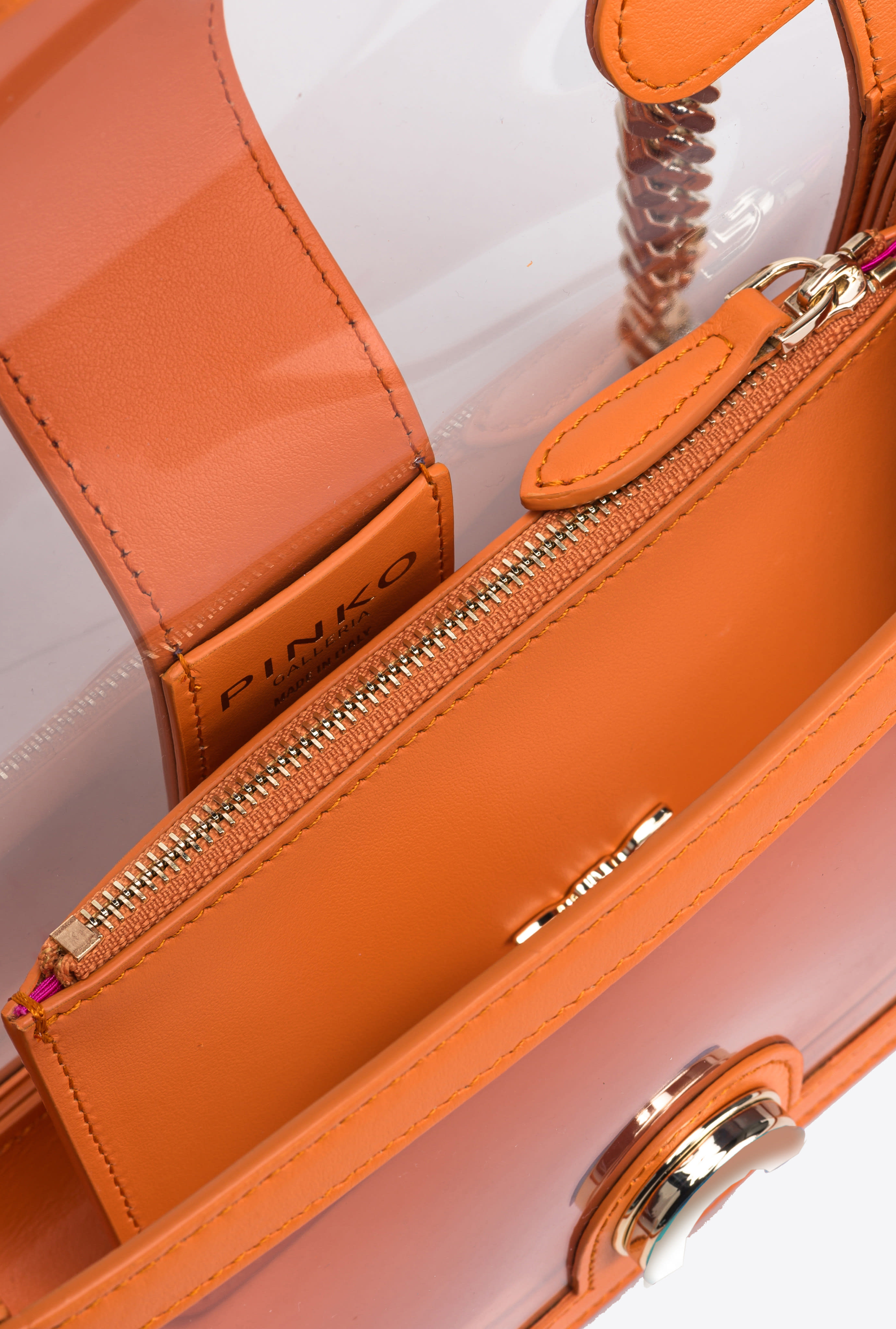 Pinko transparent bag store