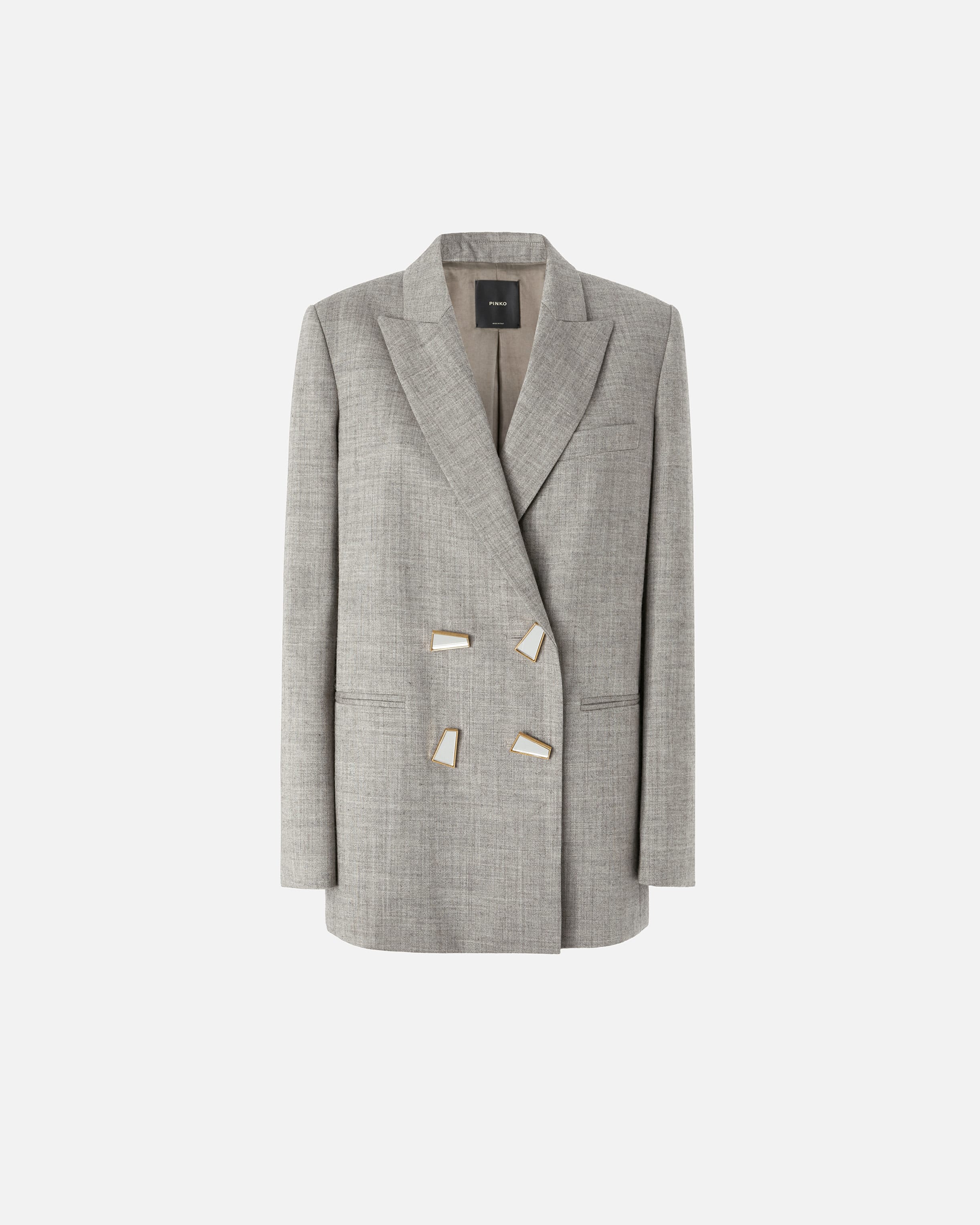Long wool blazer online