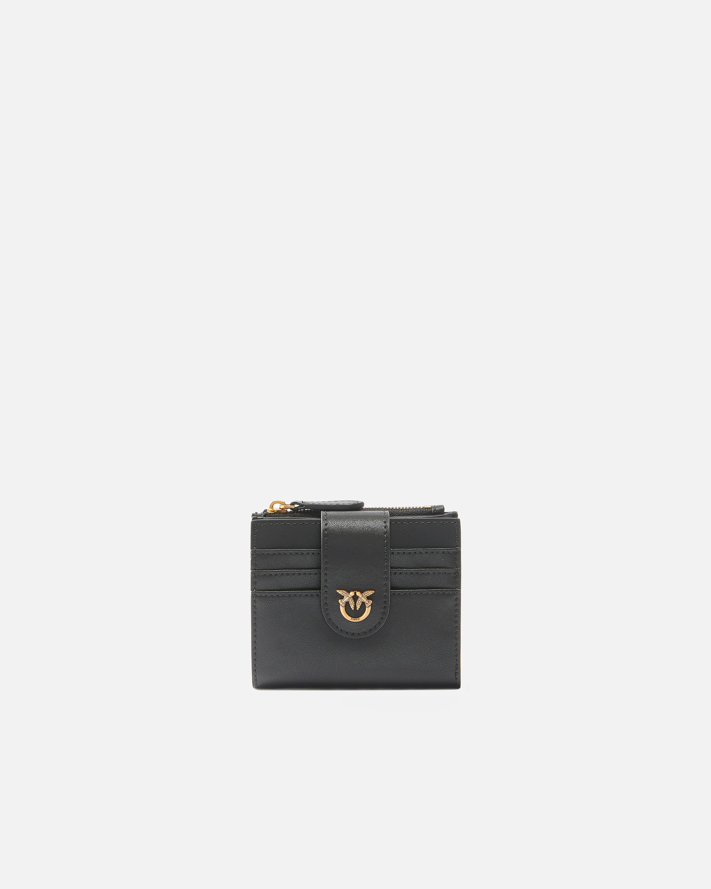 財布・小物その他 PINKO 'Compact' wallet Black Small smooth leather wallet with logo PINKO → Shop Online