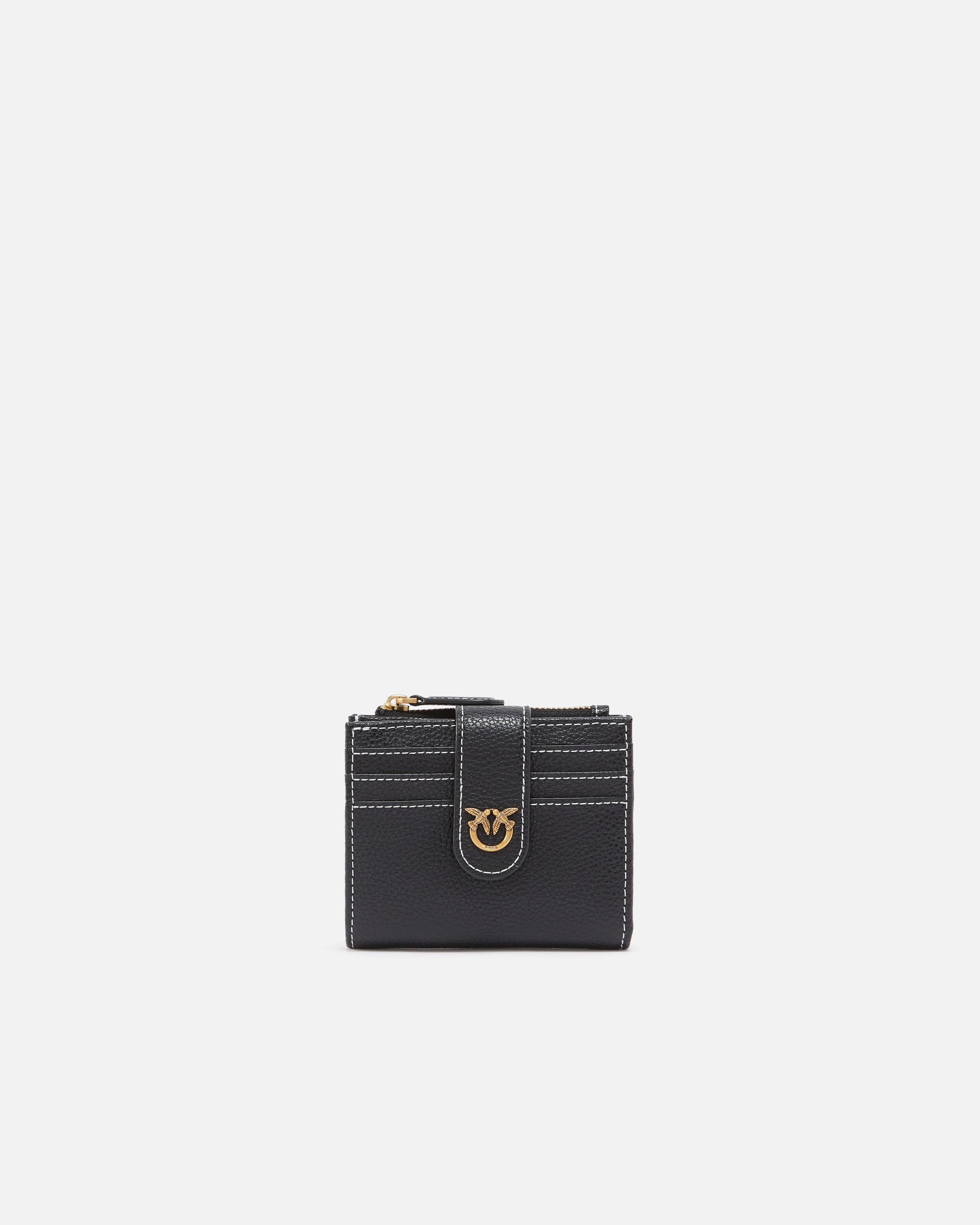 Small tumbled leather wallet PINKO → Shop Online