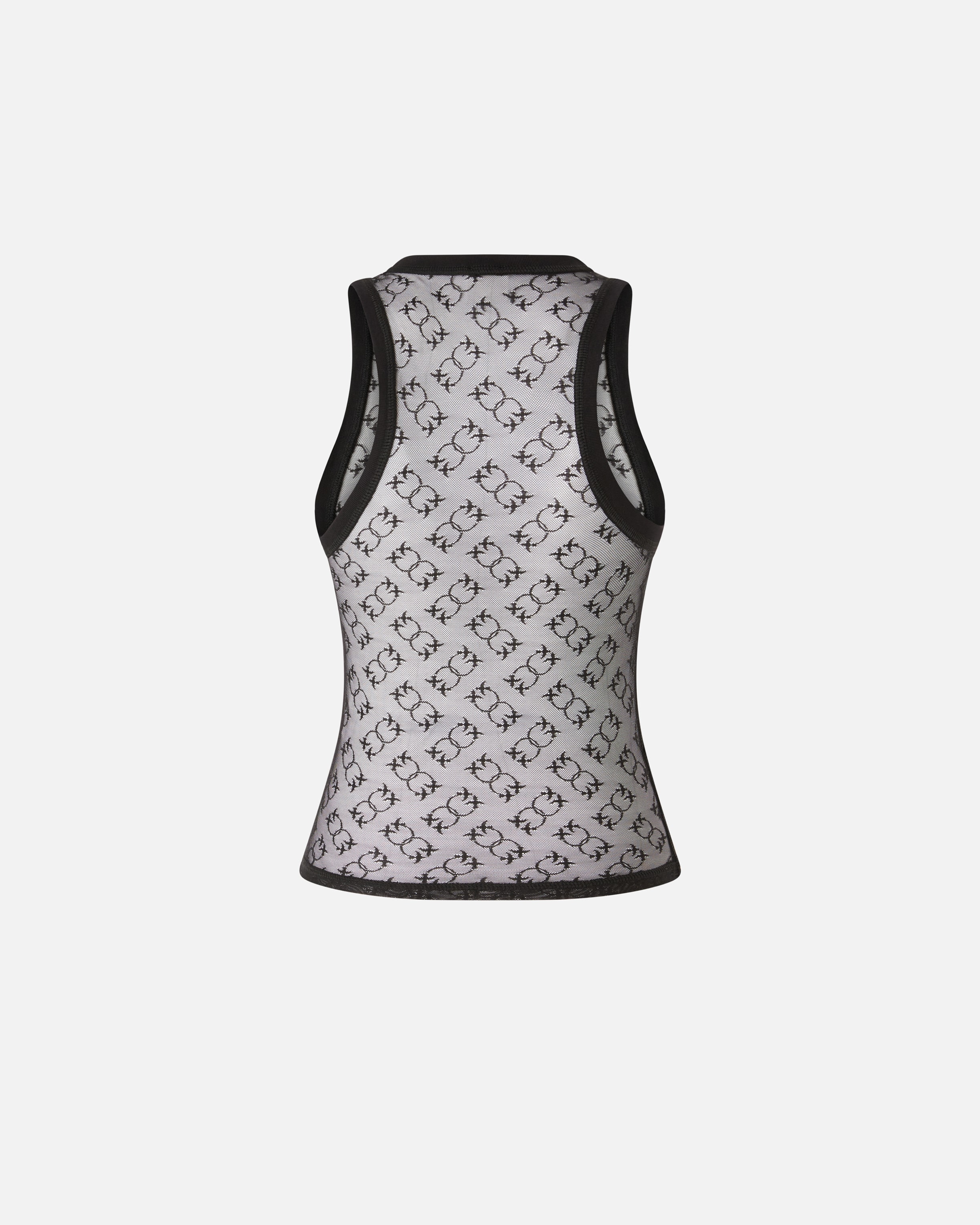 Lace camisole top with Monogram logo PINKO → Shop Online
