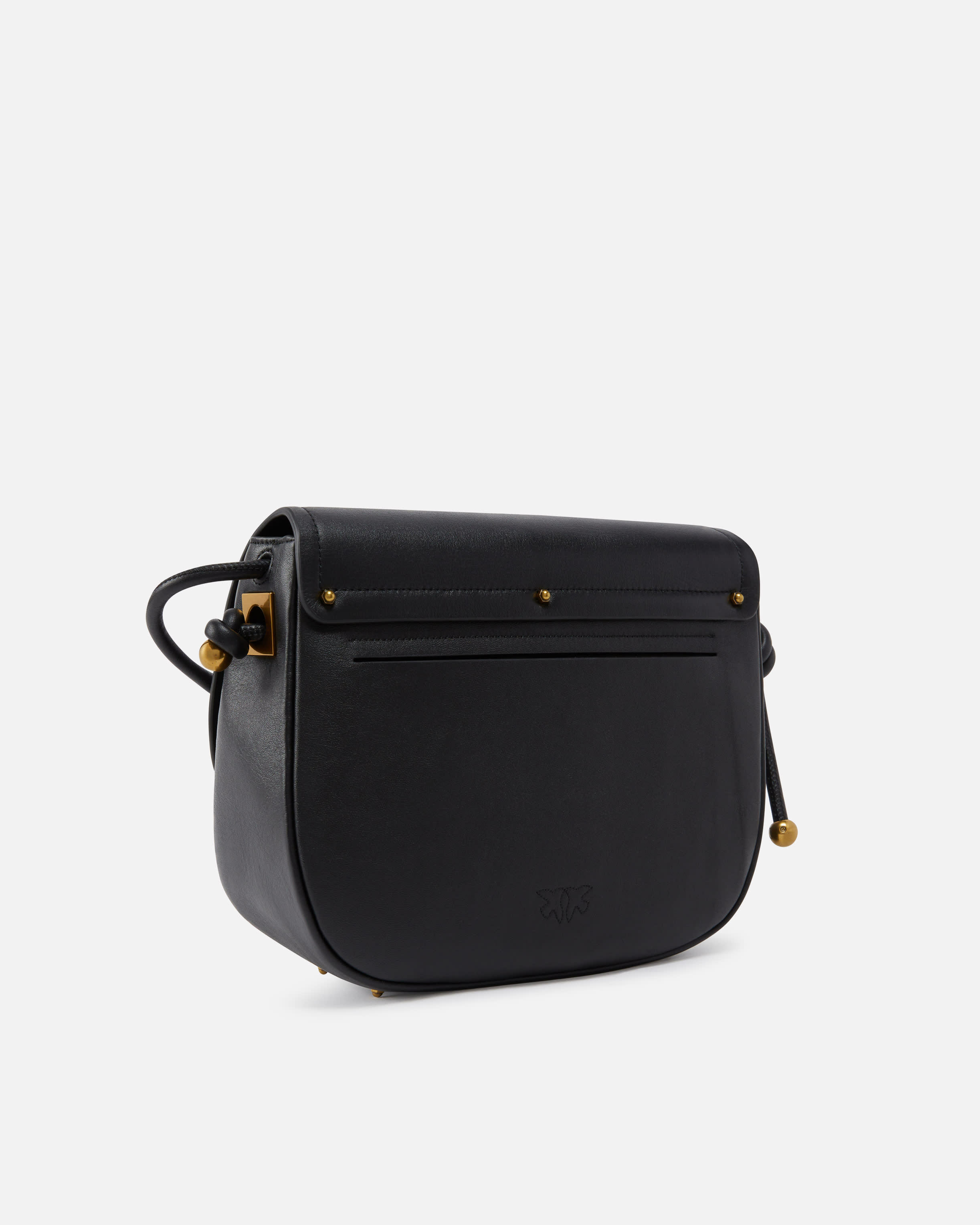 はなこ Large leather crossbody bag with knots PINKO → Shop Online