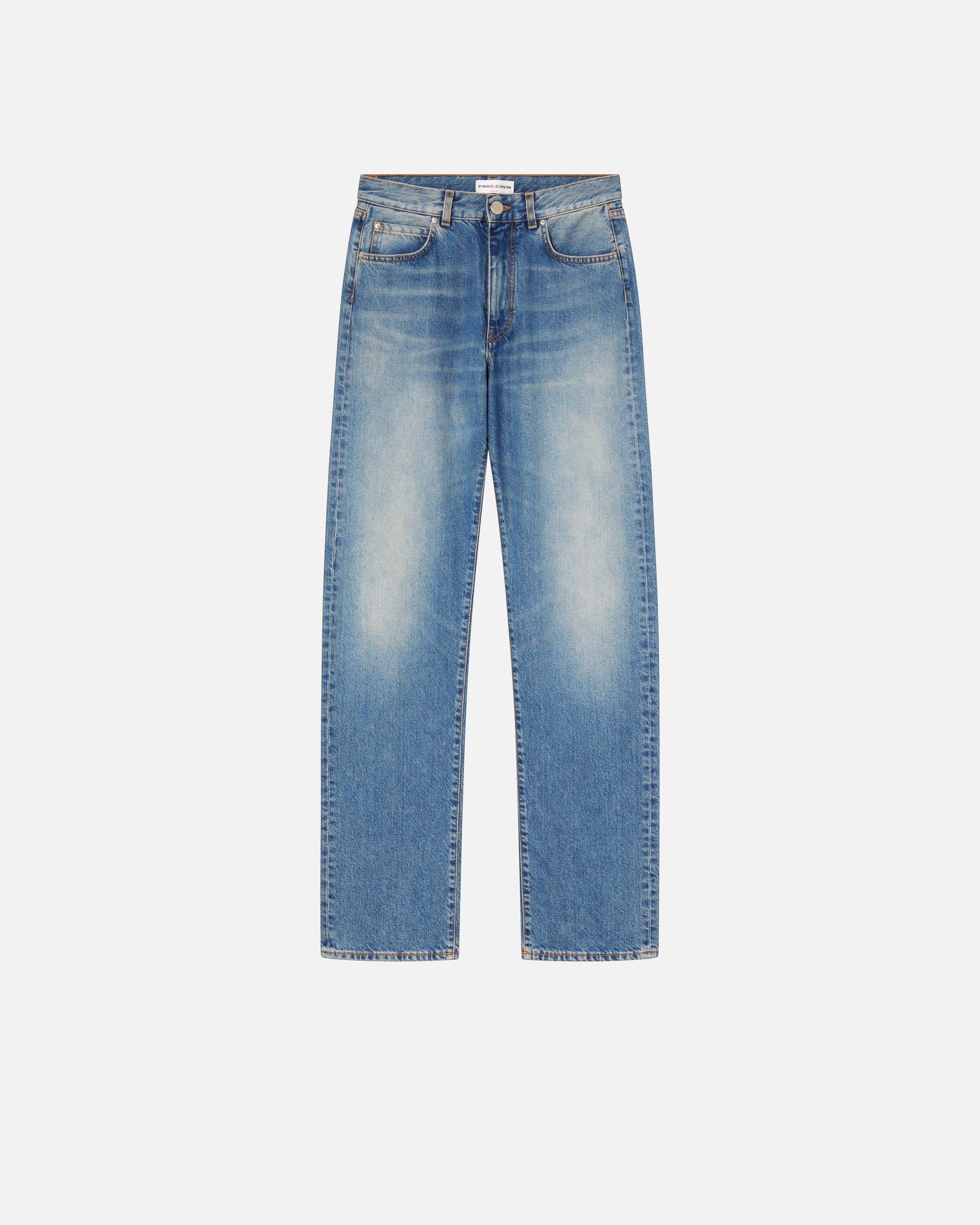Jeans con bottone storto online