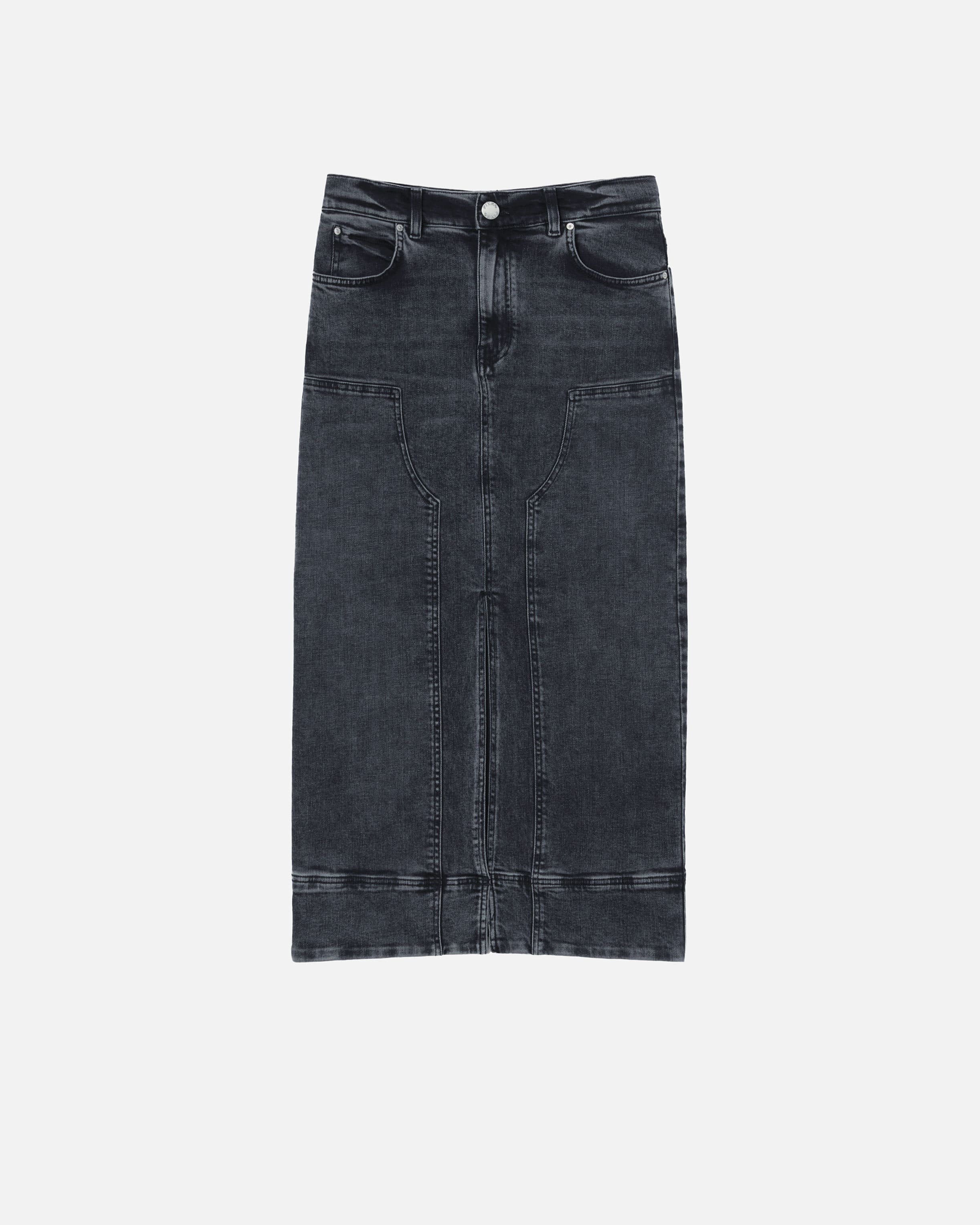 Jupe en jean grise foncé discount
