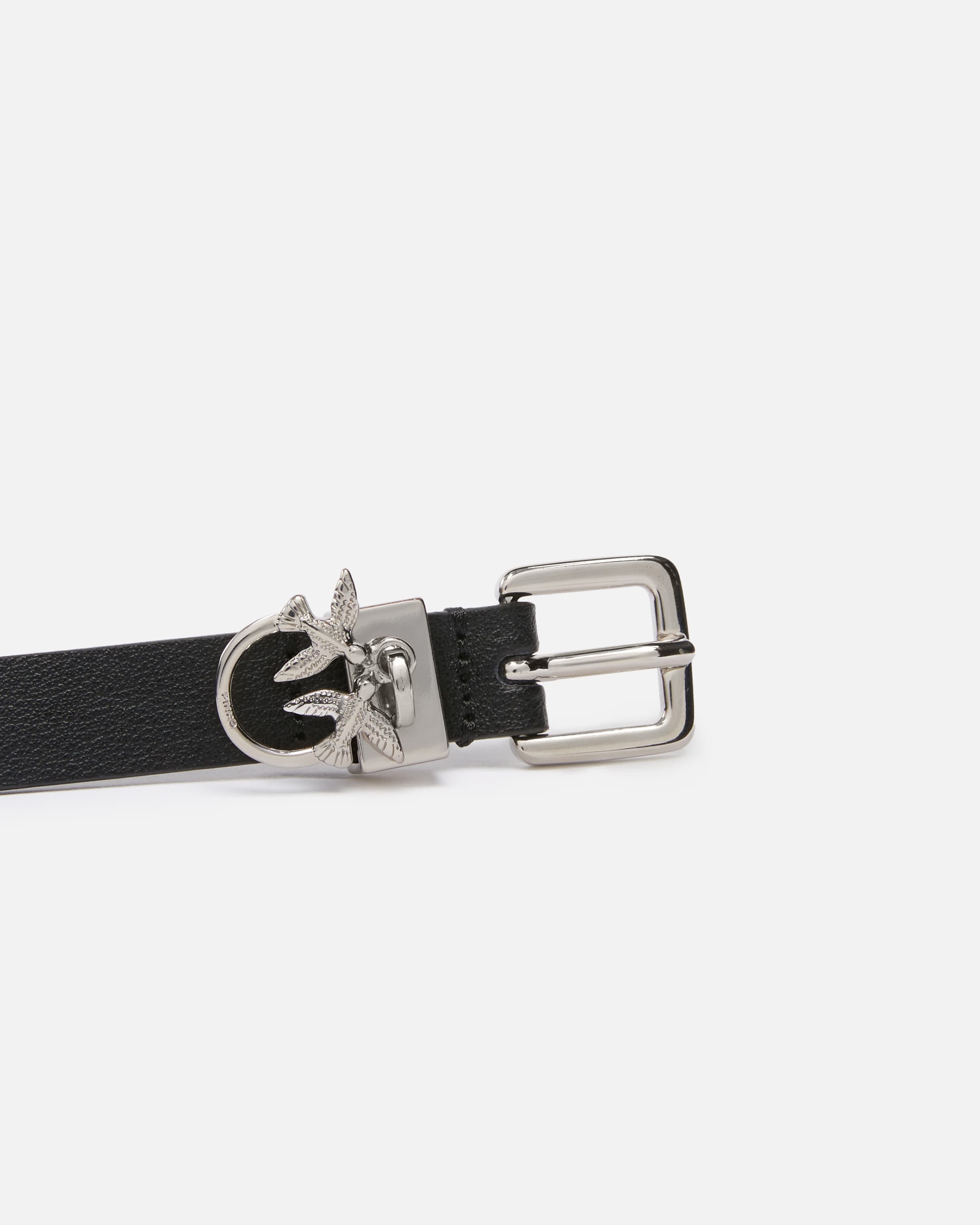Belt with Love Birds charm-adorned loop, 1.5cm PINKO → Shop Belt with Love Birds charm-adorned loop, 1.5cm PINKO → Shop