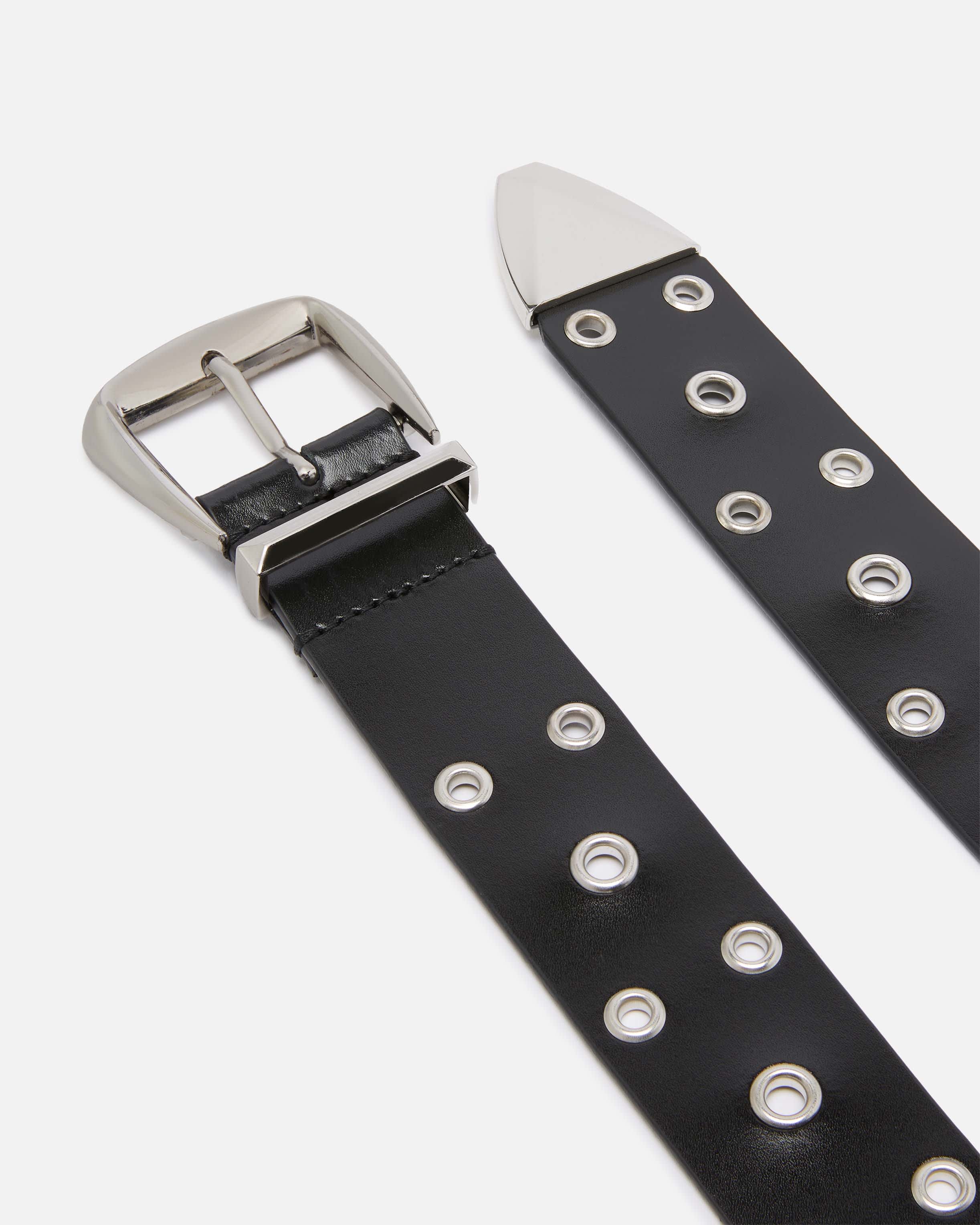 Leather belt with eyelets, 4cm PINKO → Shop Online Leather belt with eyelets, 4cm PINKO → Shop Online