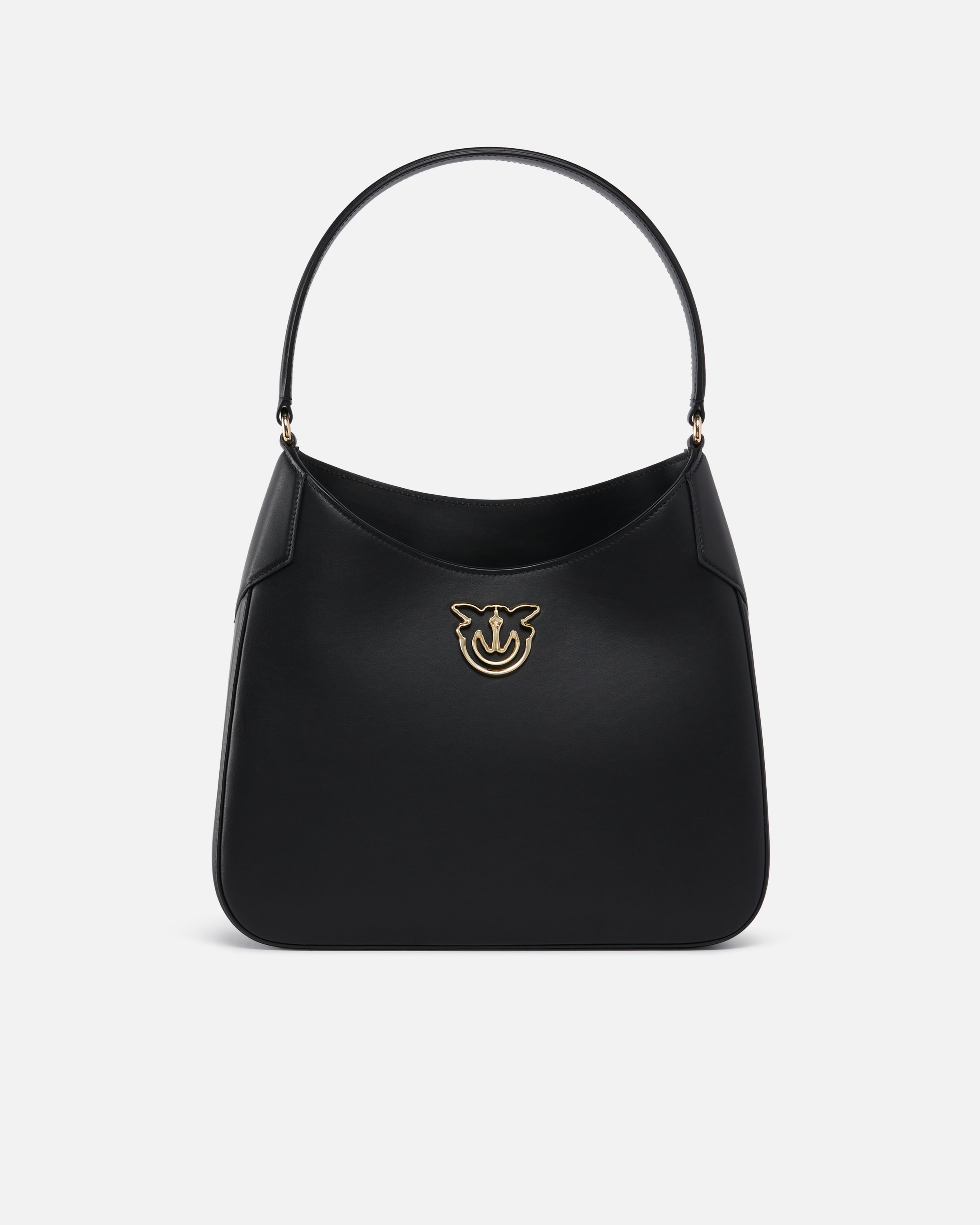 Black leather hobo crossbody bag online