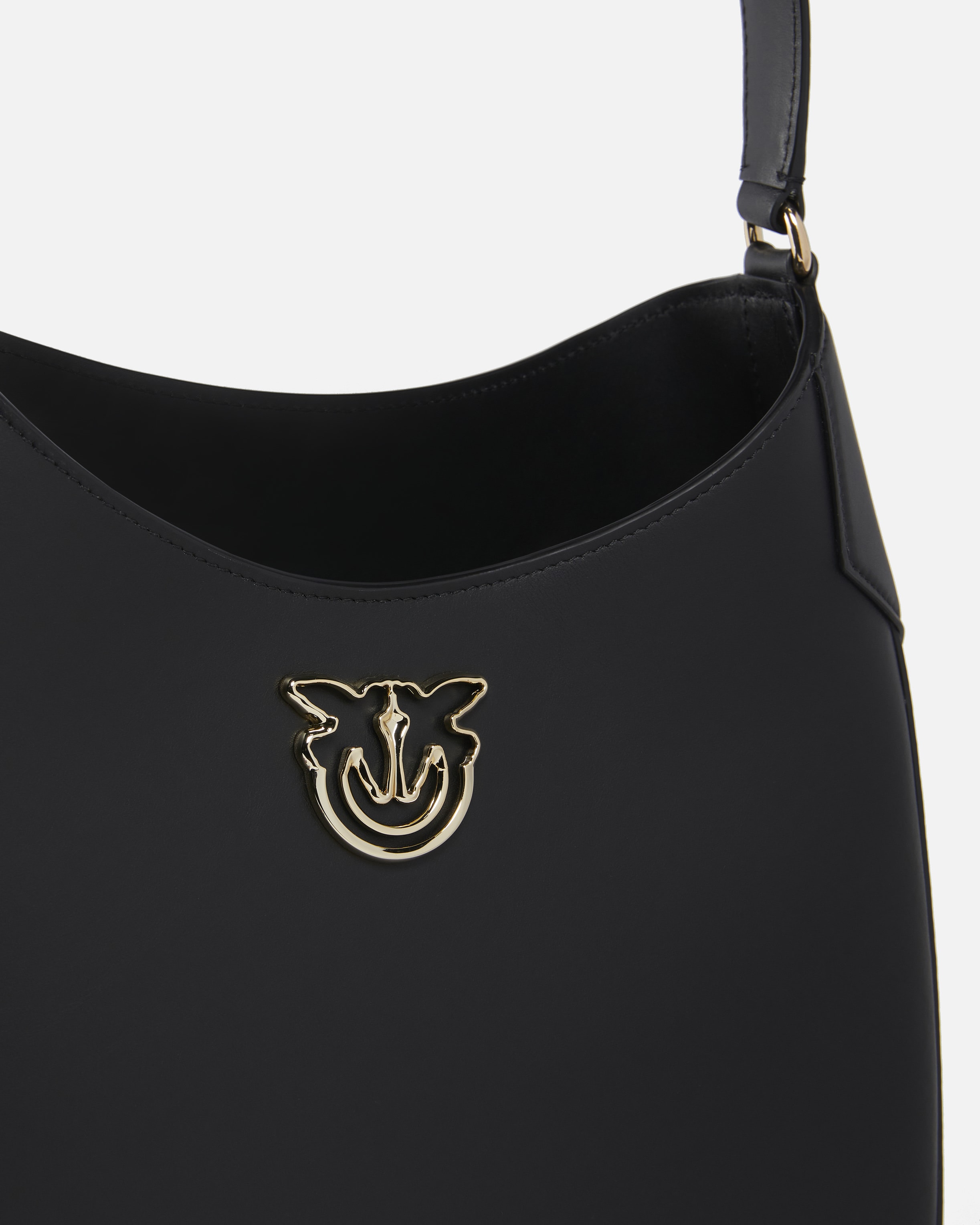 Smooth leather hobo shoulder bag PINKO Galleria. Pinko Online kaufen