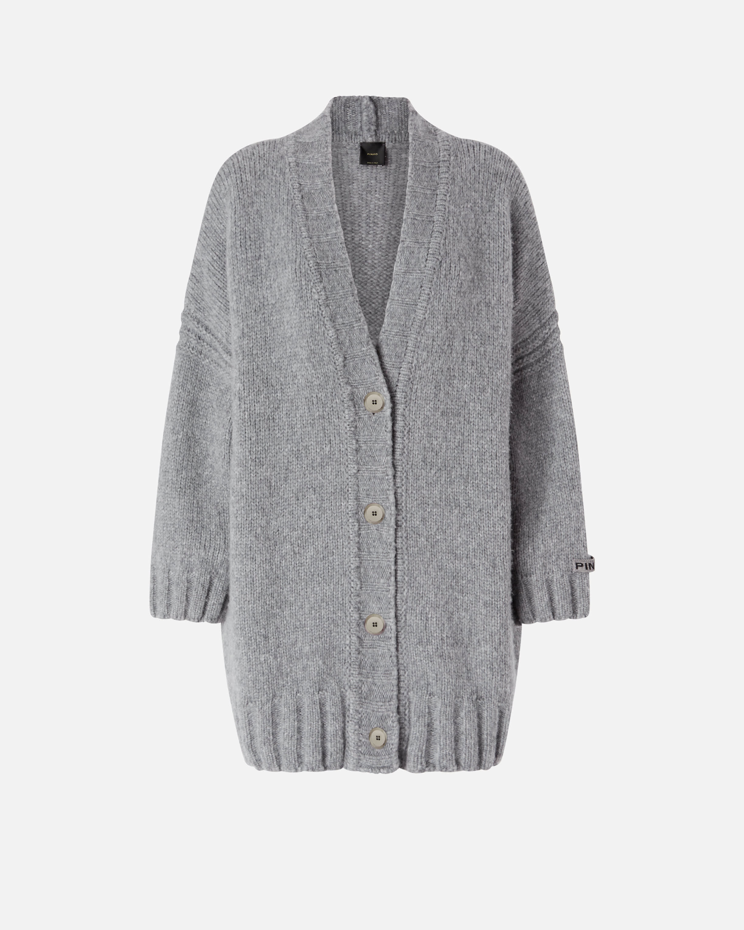 Cardigan oversize con cuello de pico y botones PINKO Compra en linea