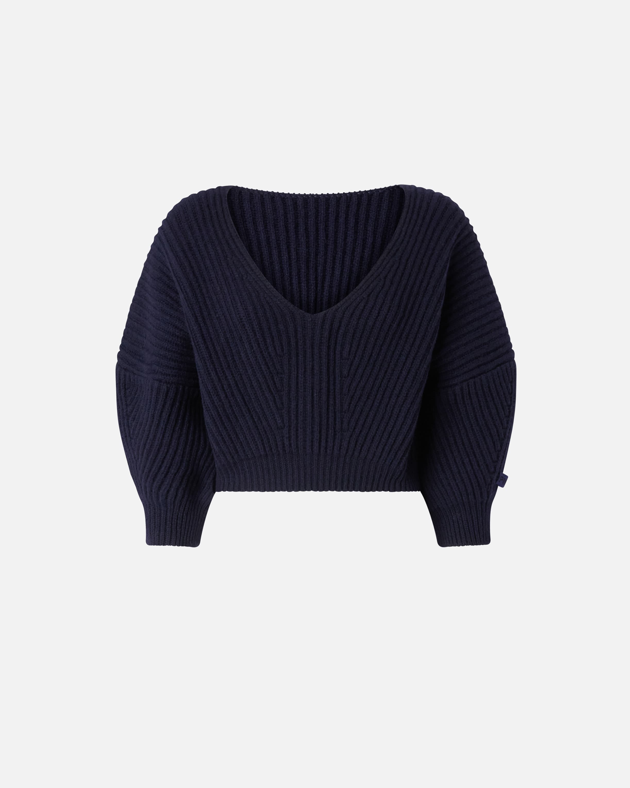 Cropped ribbed sweater outlet