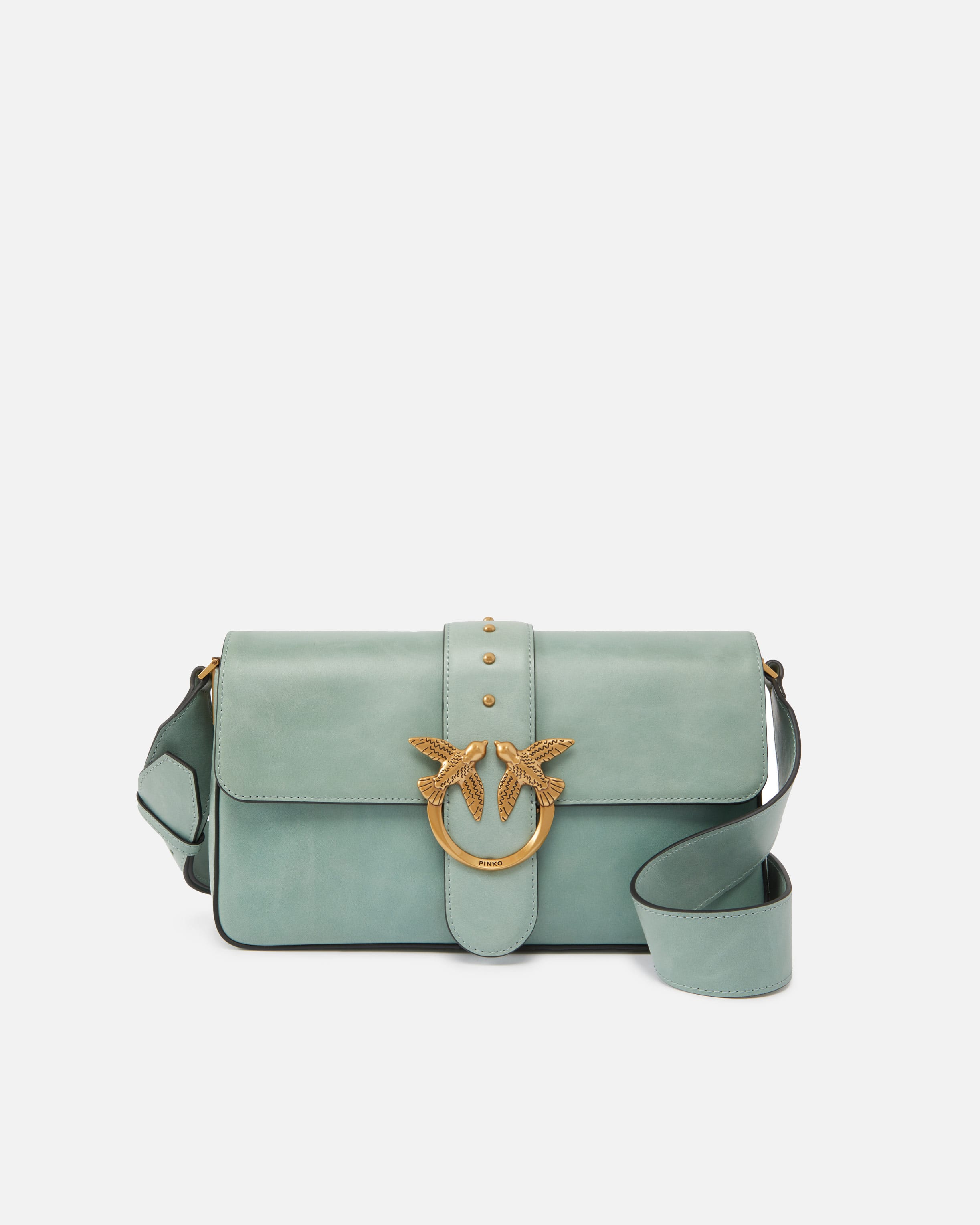 PINKO CADRIC105183A2LDRA1 関税送料込 Medium Love Bag Slouchy shoulder bag in cloudy leather PINKO