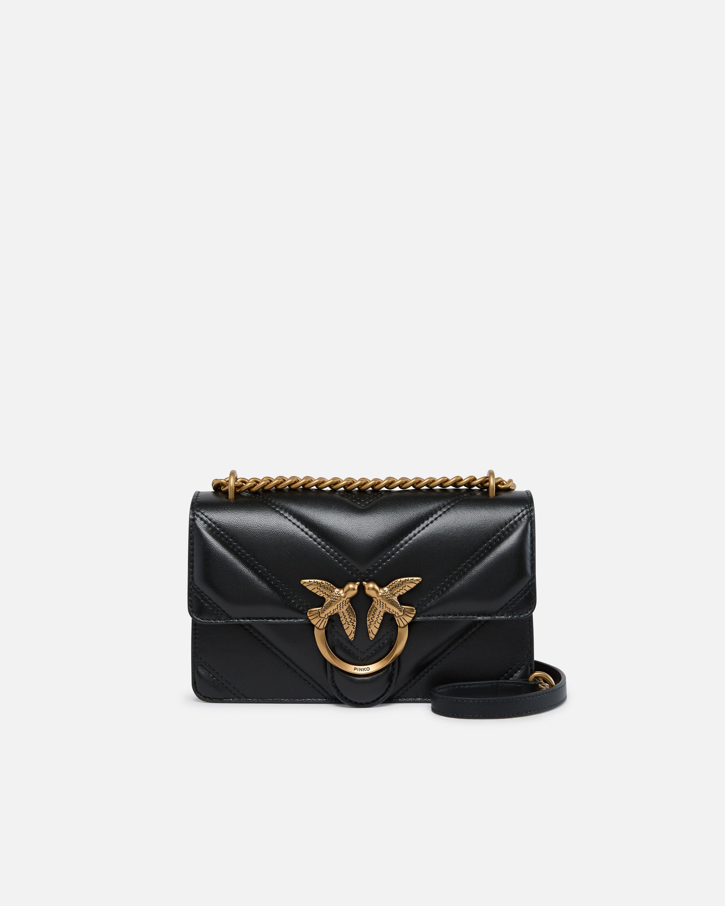 ショルダーバッグ・ポシェット Pinko Chevron Quilted Nappa Mini Love Bag Pinko [商品名] → オンラインストアにてチェック