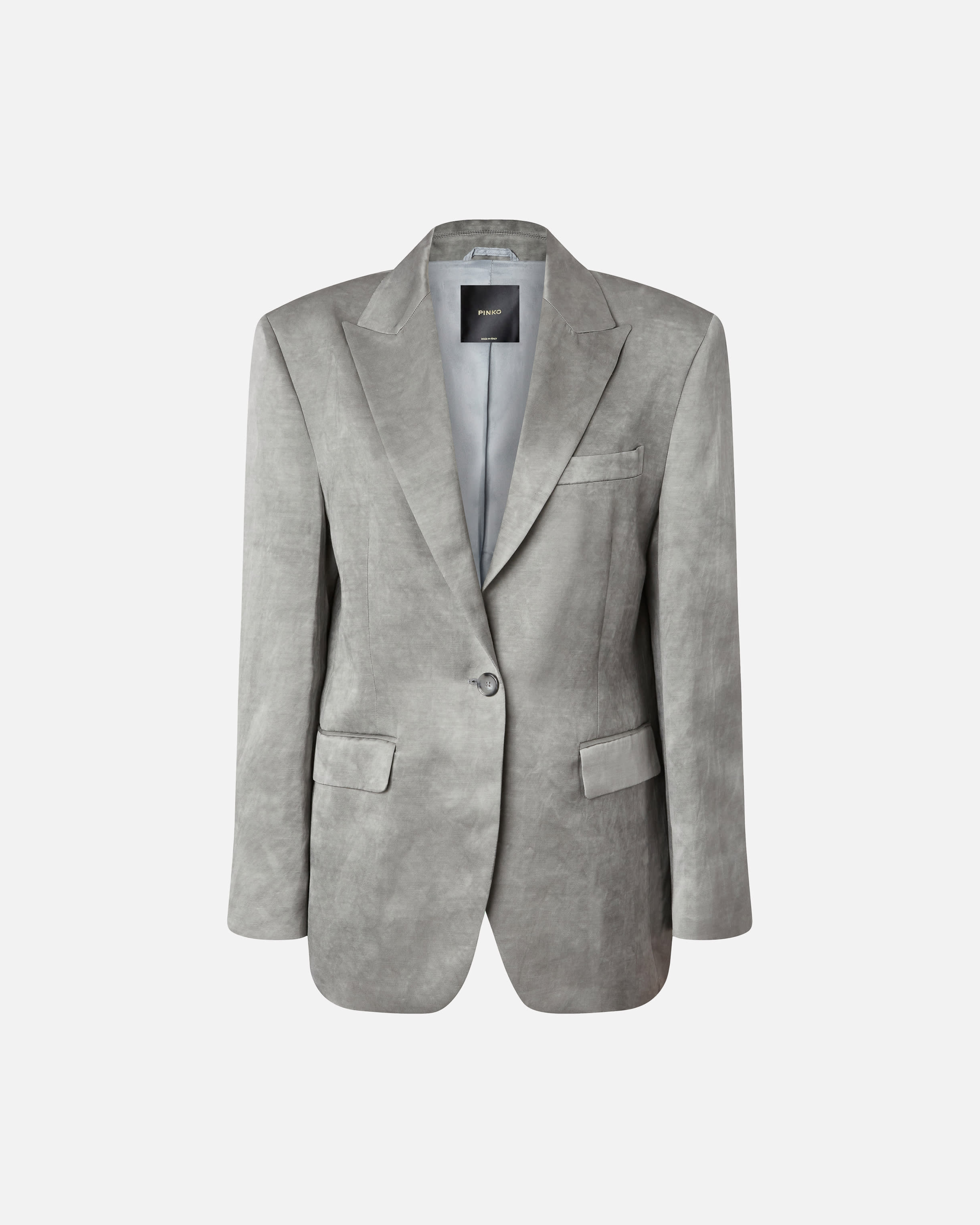 Single-breasted slub satin blazer PINKO → Shop Online