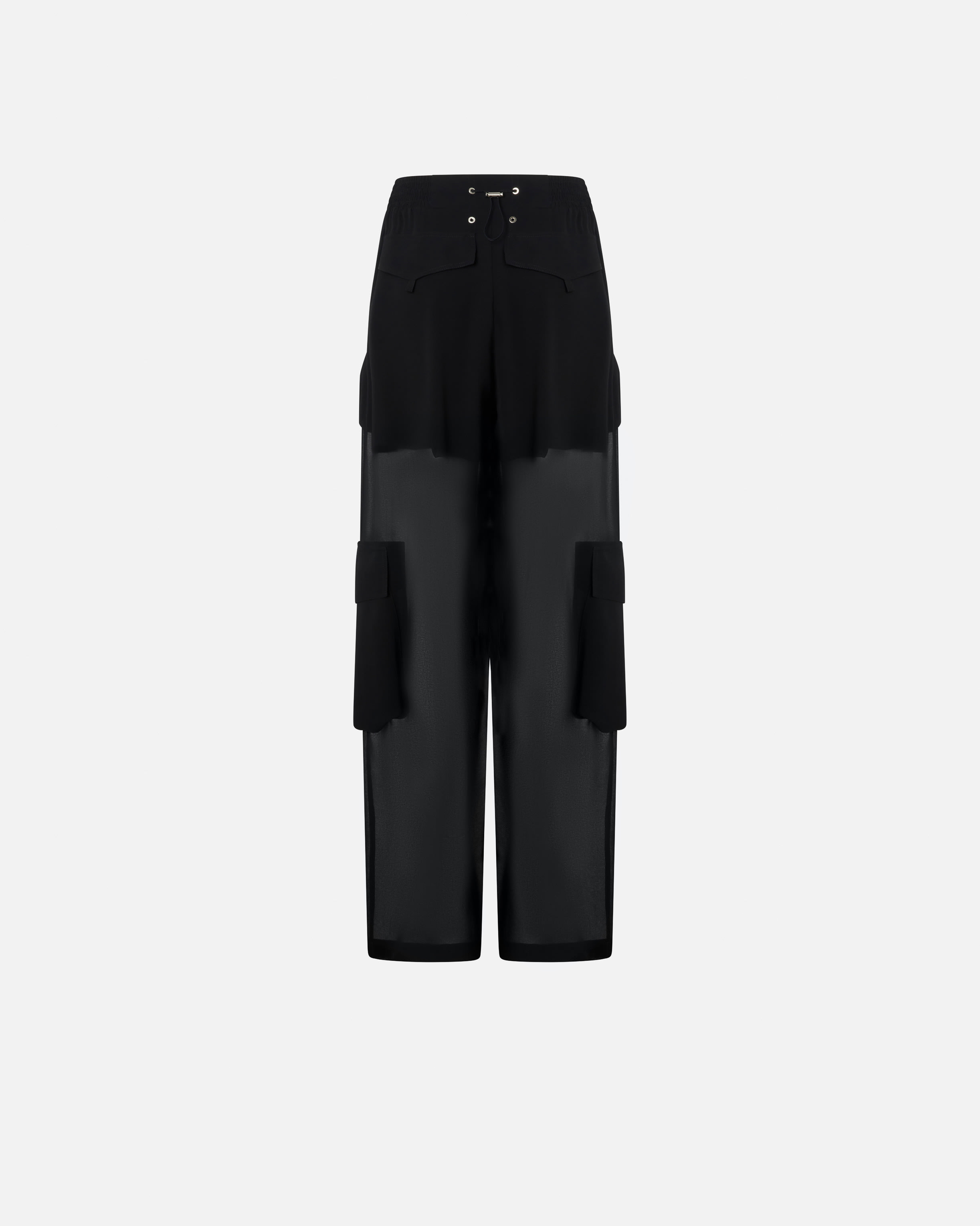 Sheer georgette cargo trousers PINKO → Shop Online