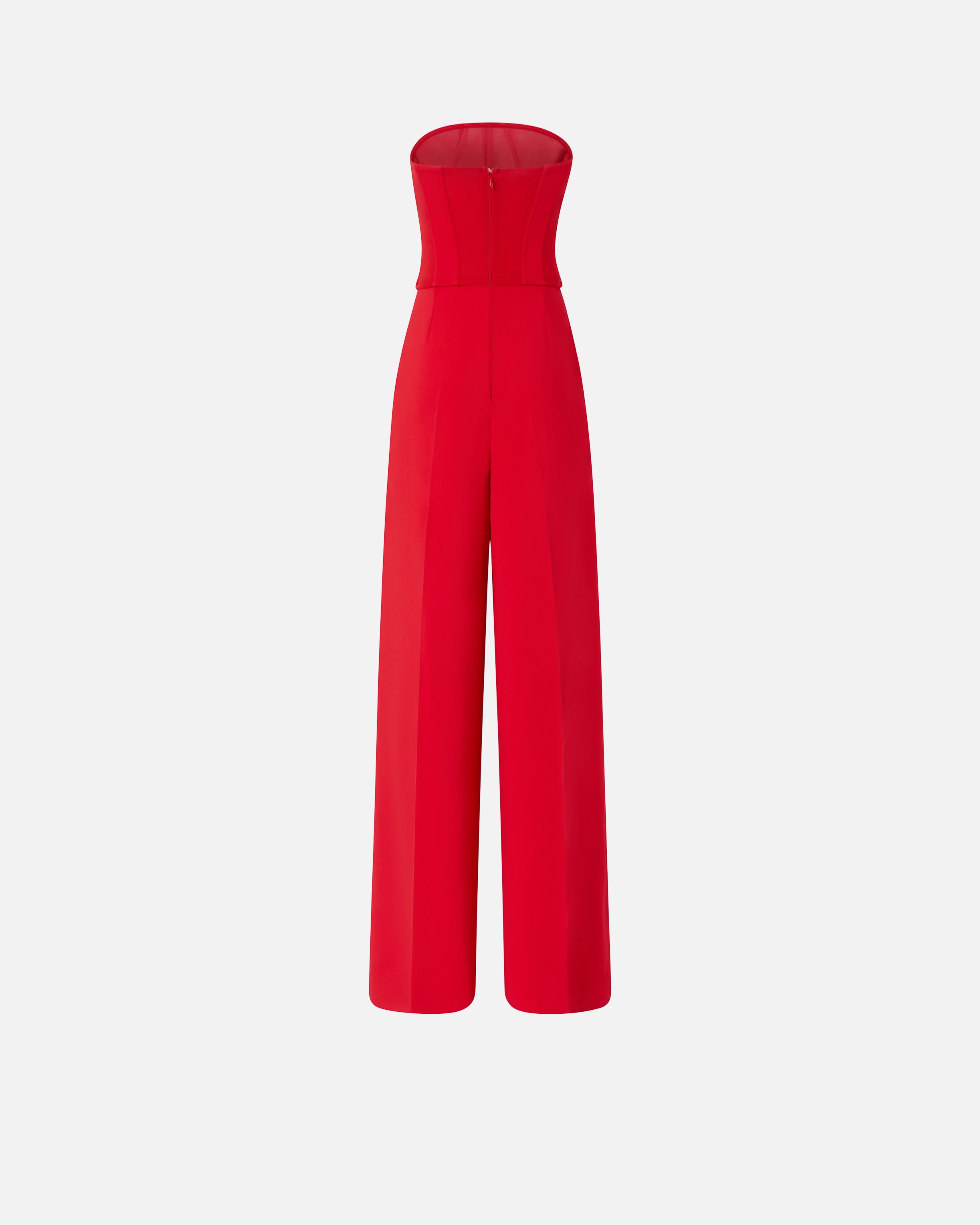 Elegant bustier jumpsuit with wide-leg trousers PINKO