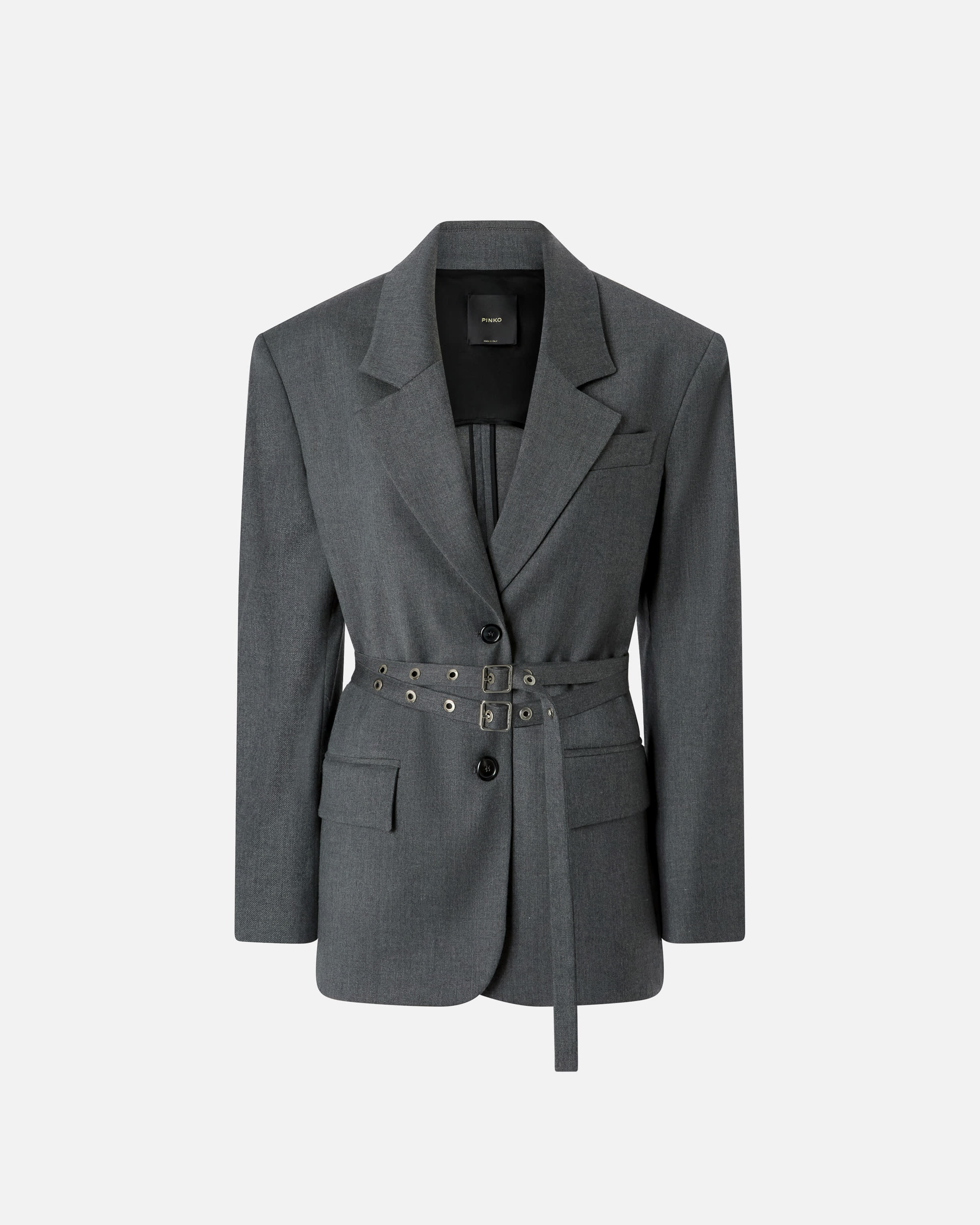 ブランド雑貨総合 blazer flannel Oversized with Online Shop → PINKO belt slim ジャケット・アウター