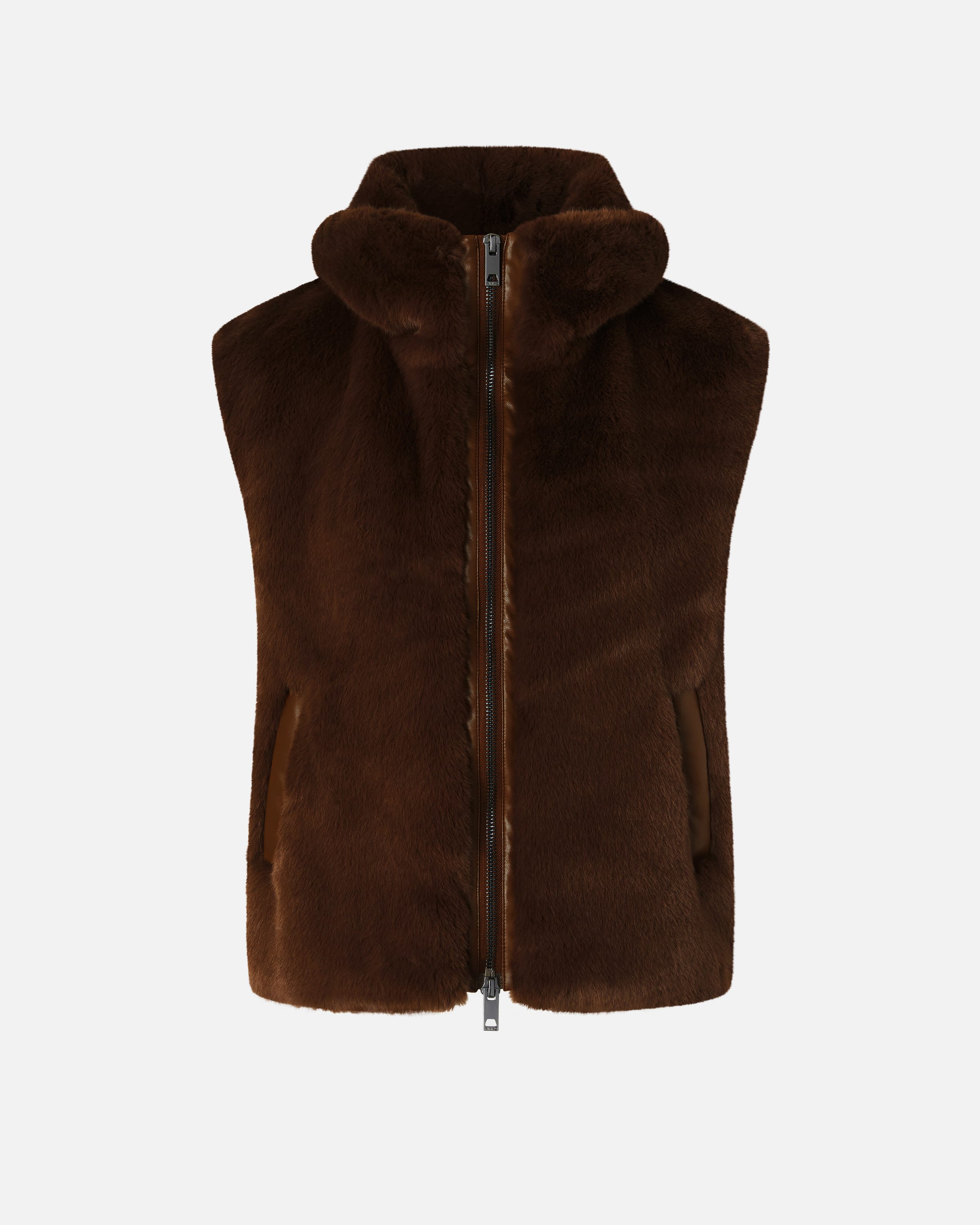 Sleeveless fur jacket 2025