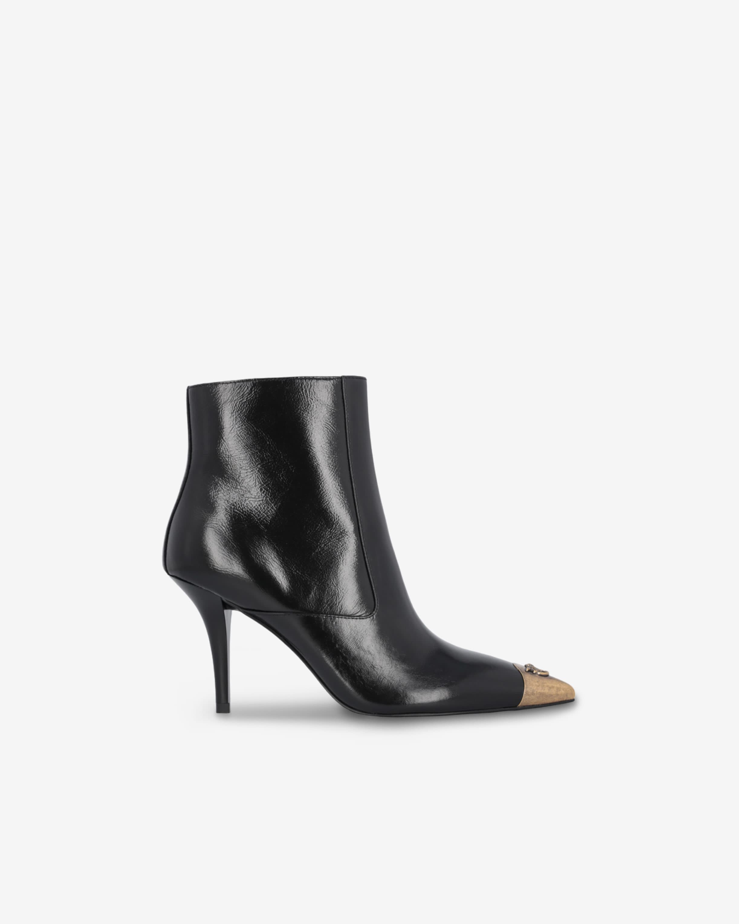 Nappa leather ankle boots with metal toe PINKO → Shop Online Nappa leather ankle boots with metal toe PINKO → Shop Online